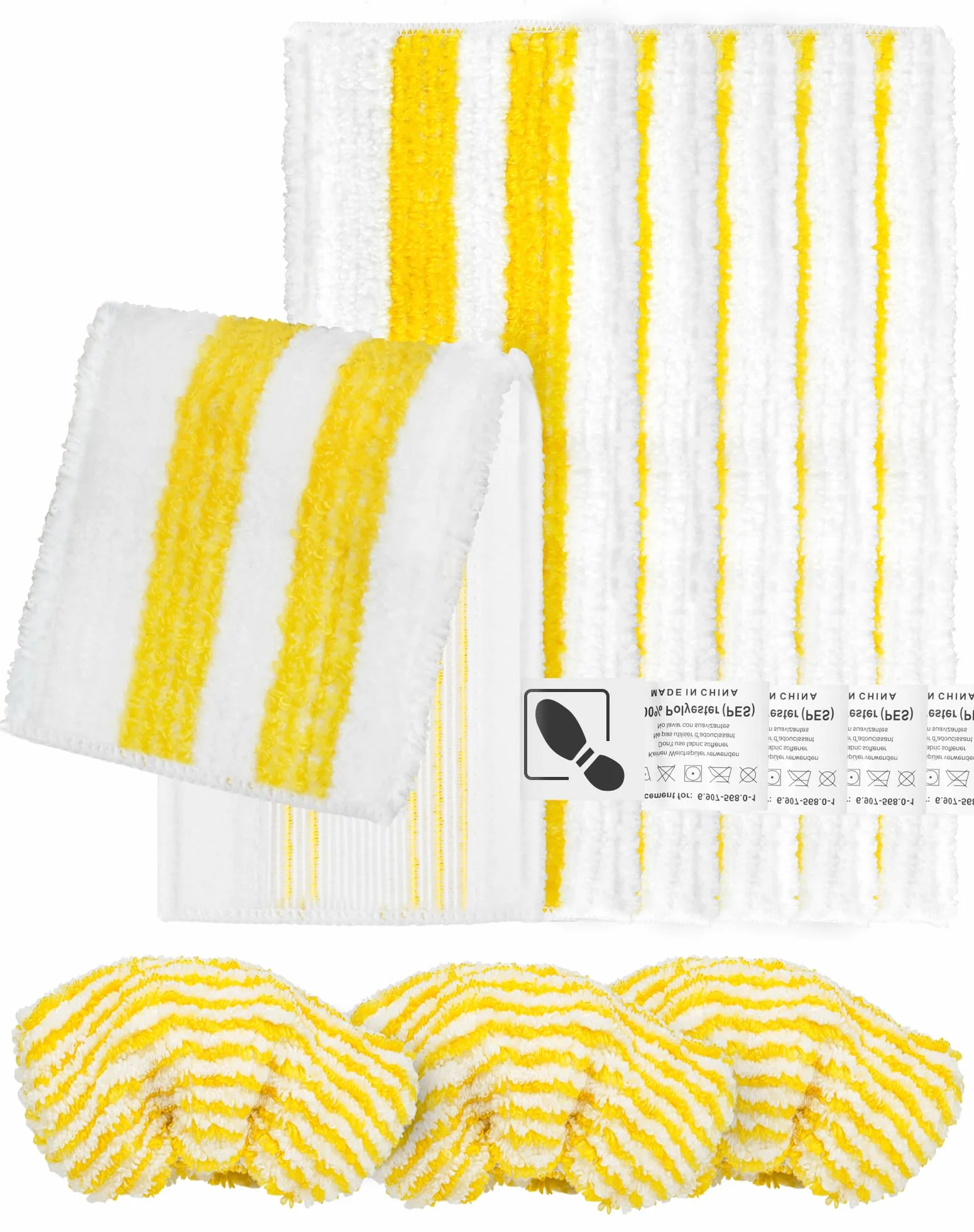 Accessoires Kärcher SC2 SC3 SC4 SC5 6 Microfibre Serpillères 3 Bonnettes Nettoyeur Vapeur Easyfix