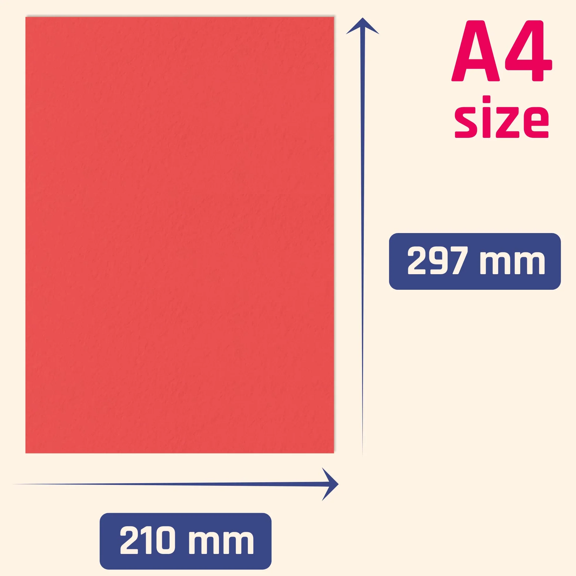 Papier Cartonné A4 180g/m² 60 Pièces 10 Couleurs 297x210 mm