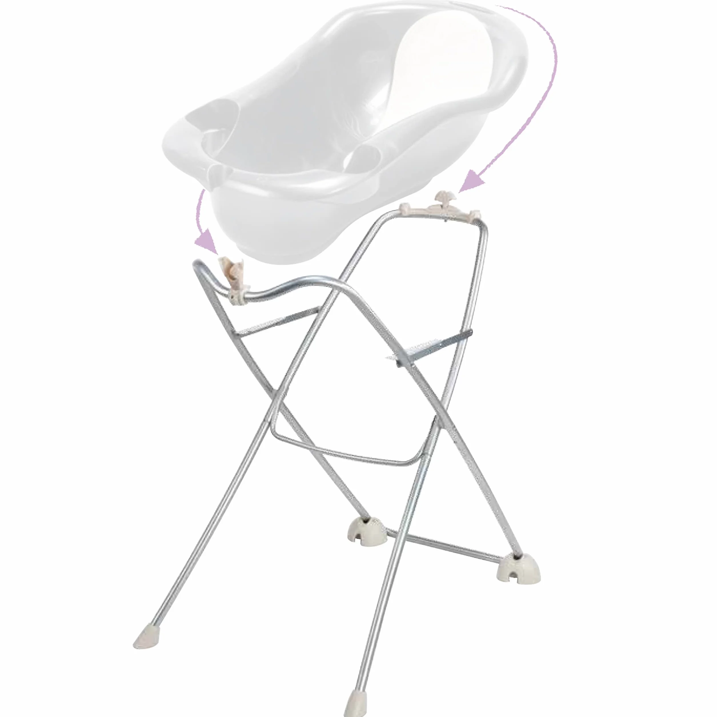 Tigex Support pour Baignoire Bébé Anatomy Pliable 12kg Max 0-12 Mois