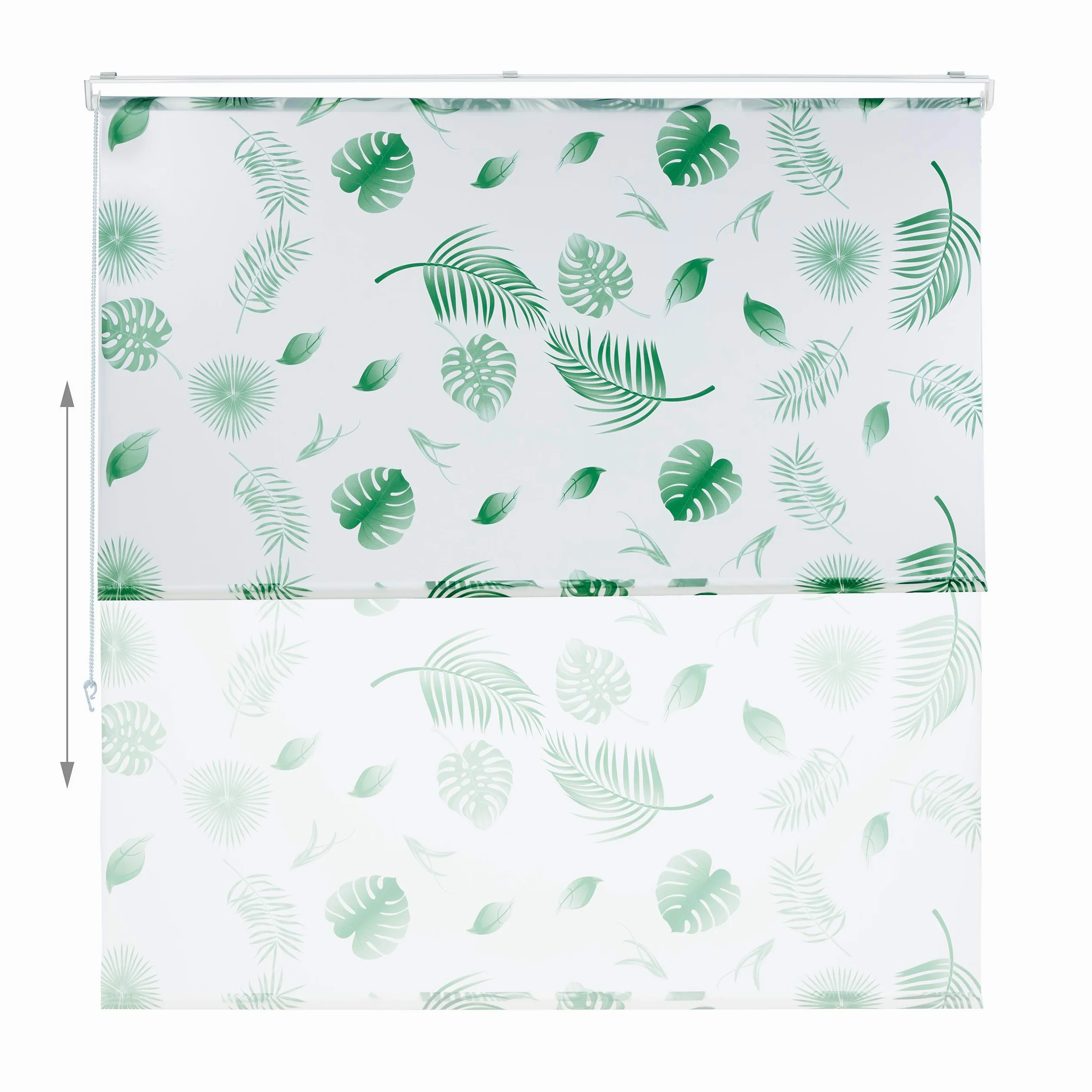Relaxdays Store de Baignoire, 160 x 240 cm, Rideau de Douche Hydrofuge, Plafond & fenêtre, Pare-Bain, Blanc/Vert