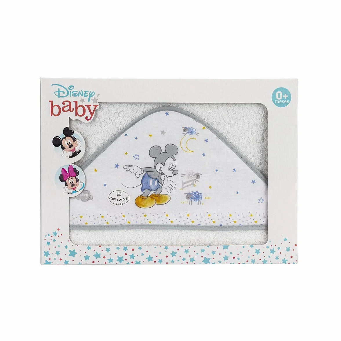 Interbaby Cape du Bain Disney Mickey Mouse Gris
