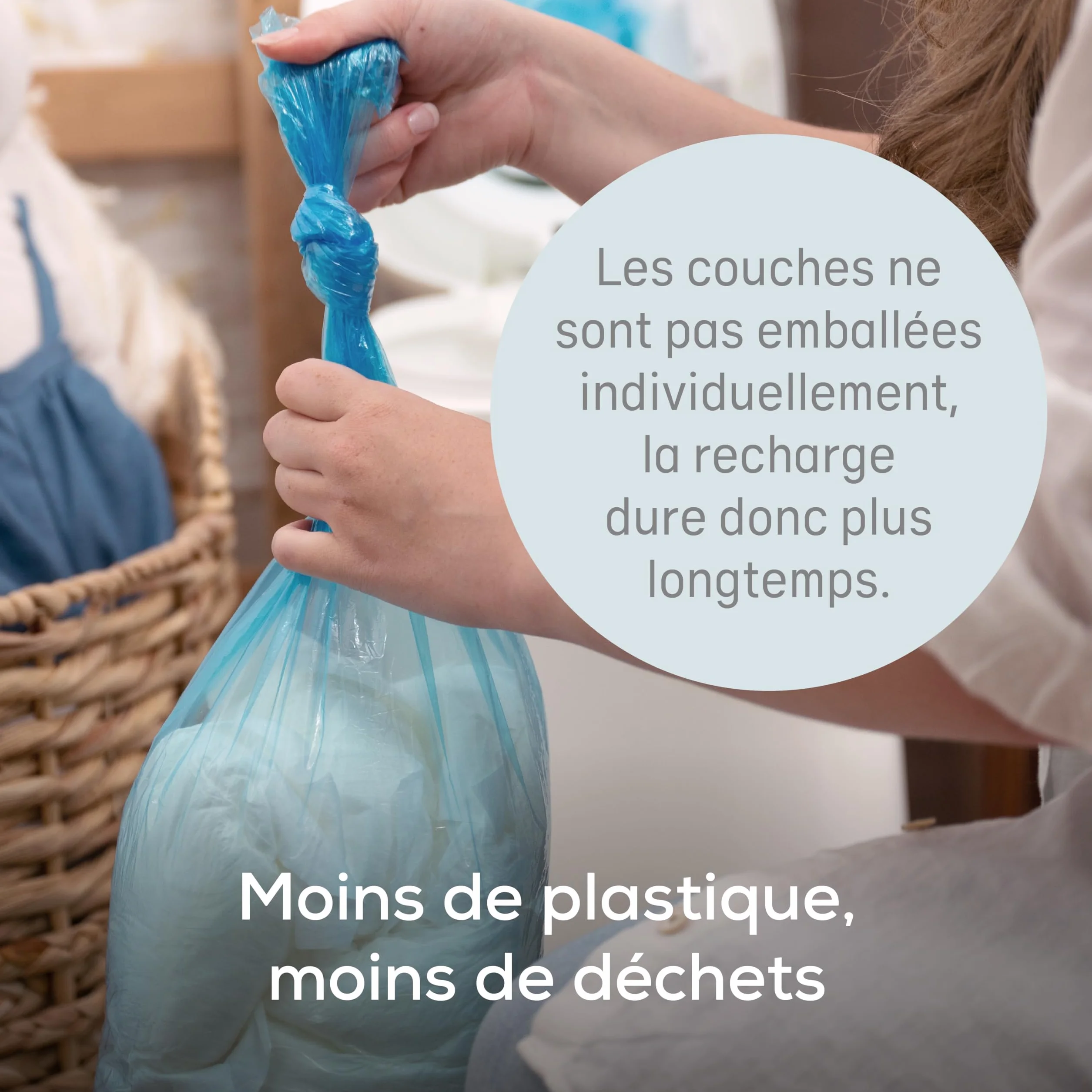 Angelcare Dress Up Recharges Octogonales Poubelle à Couche Anti Odeurs Grande Capacité Lot 12