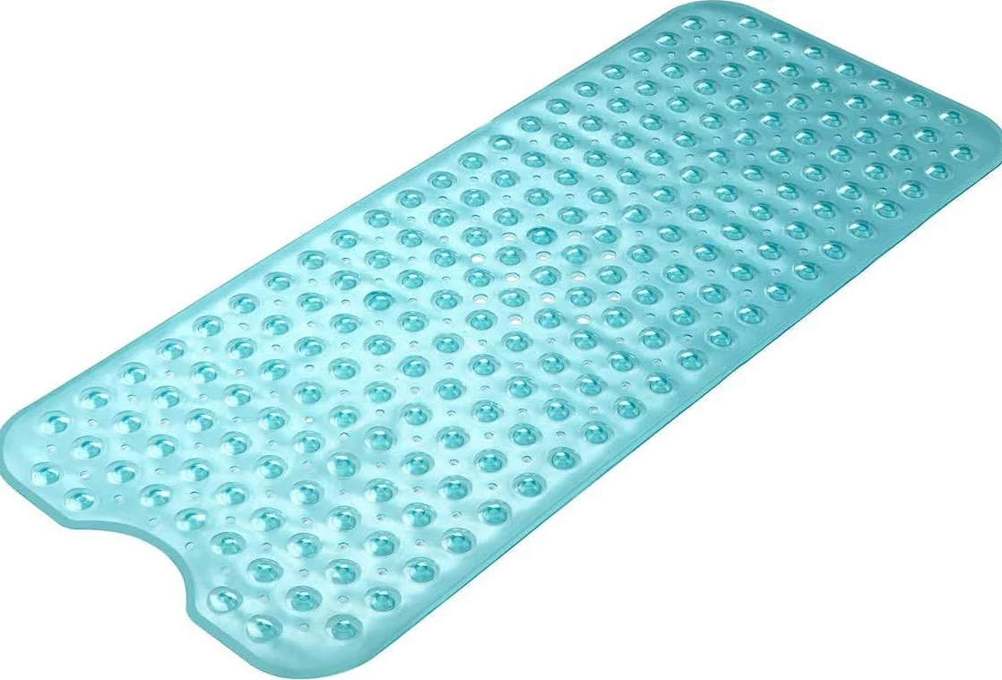 Wimaha Tapis de Baignoire Antidérapant 39x16 Vert Lavable en Machine Antibactérien