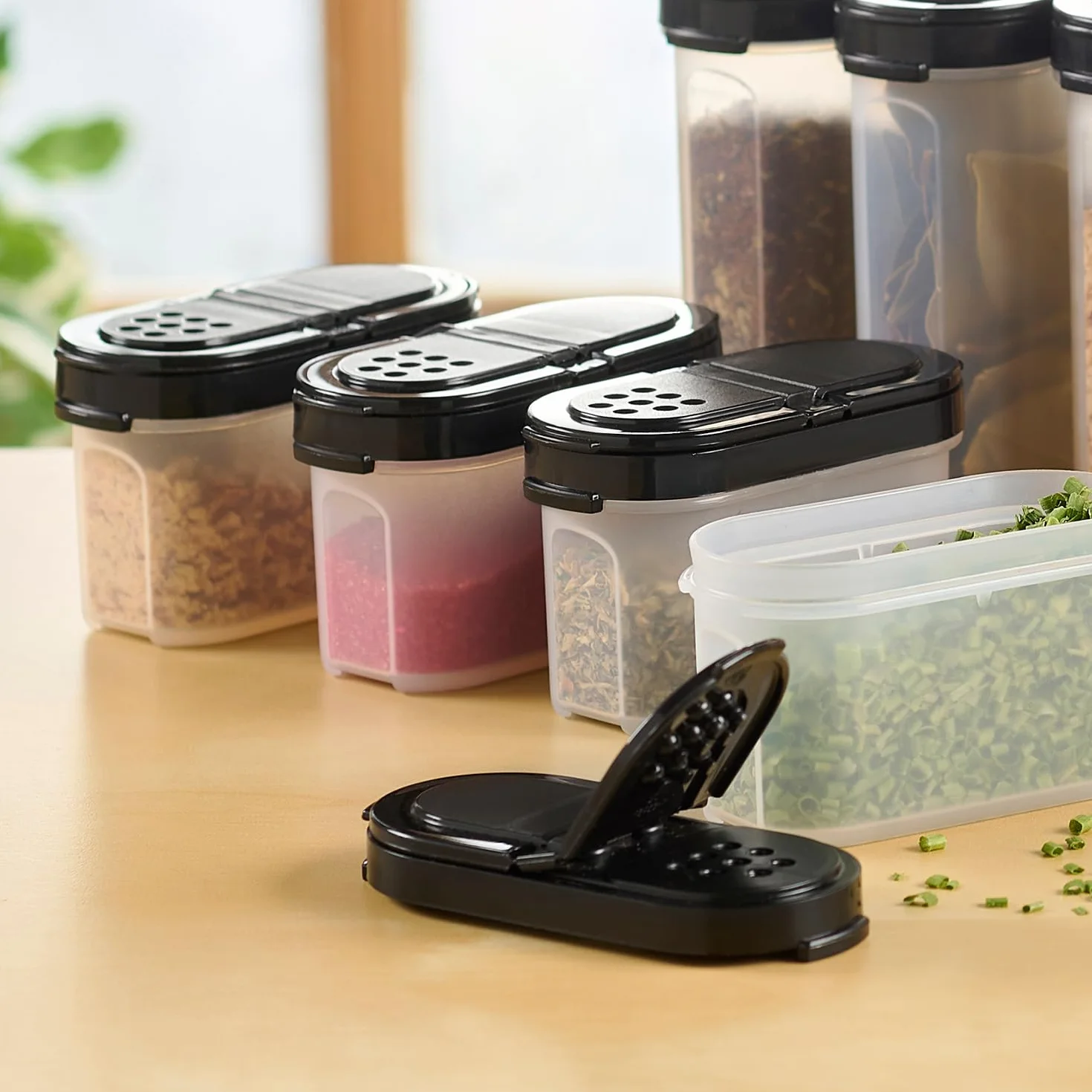 Tupperware Lot de 4 petits shakers à épices, sans BPA, passe au lave-vaisselle