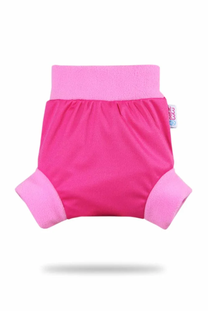 Culotte de Protection Shorty en PUL Petit Lulu Taille XL Réutilisable Lavable Étanche Couches Lavables Fabriqué en Europe (Pink)