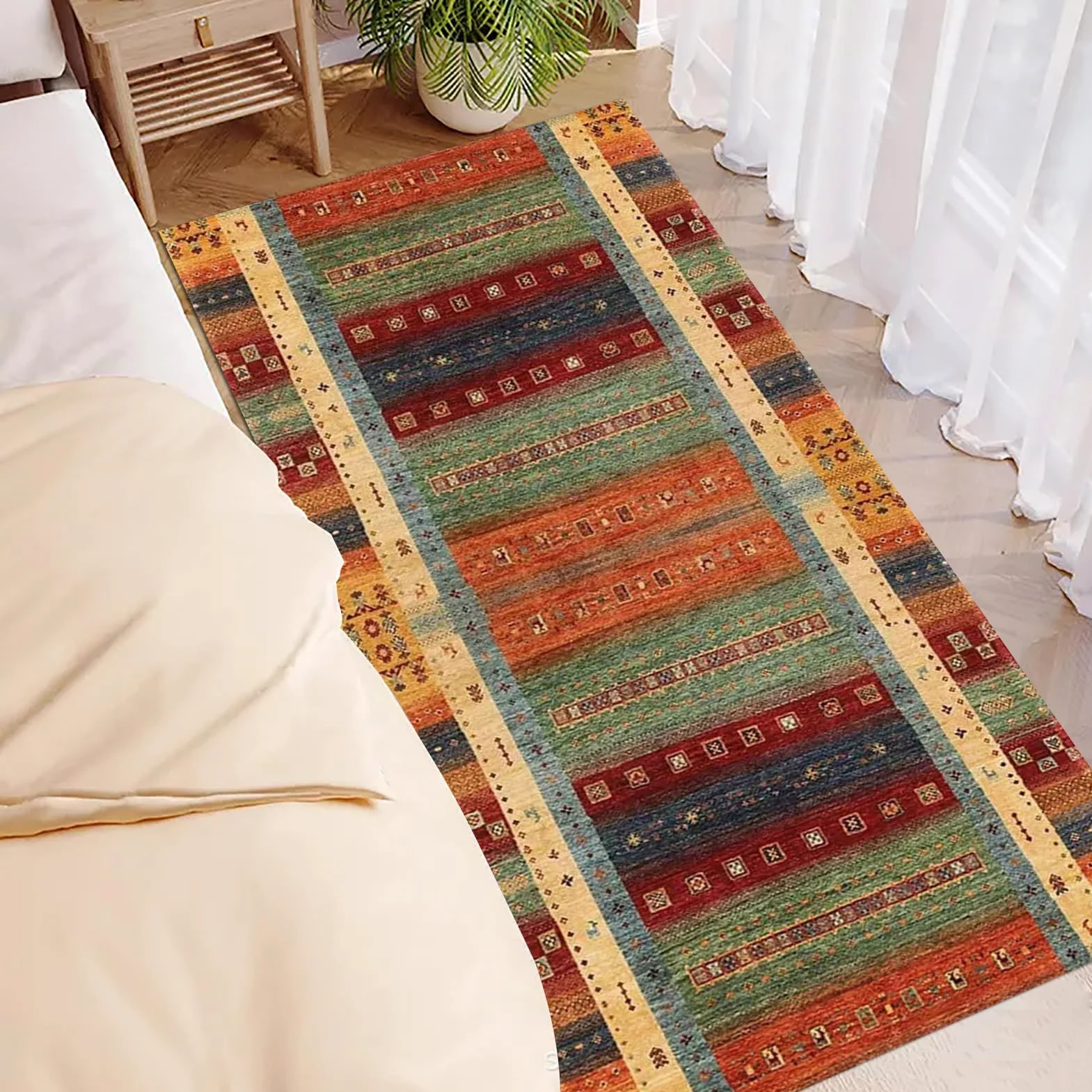 Tapis Cuisine Devant Evier Antidérapant 70 x 200 cm Tapis Salle De Bain Tapis Entree Interieur Long Tapis de Cuisine Lavable en Machine Tapis de Passage pour Cuisine Couloir Passage