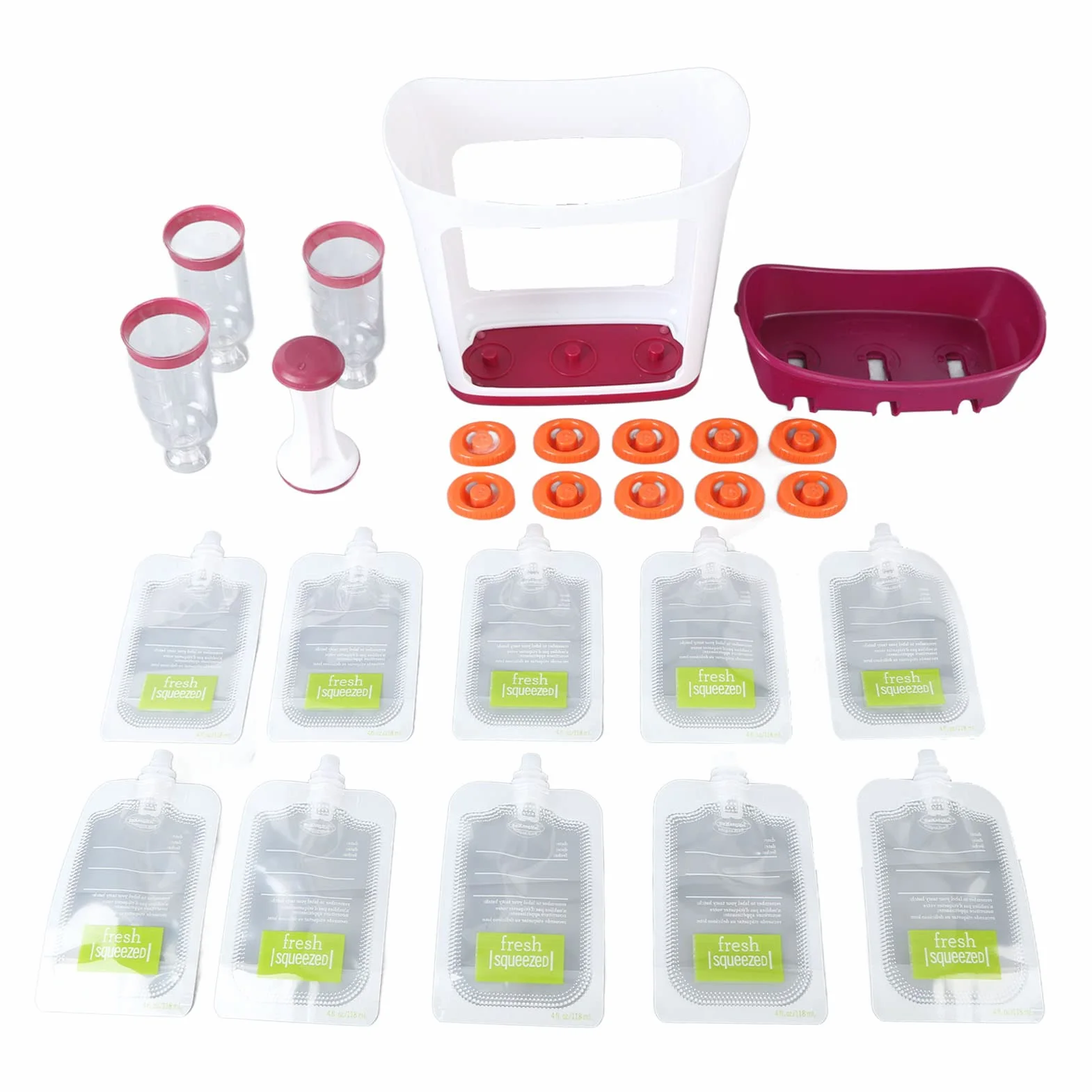 Station de pressage alimentaire manuel pour bébé, jus de fruits portable, facile à laver