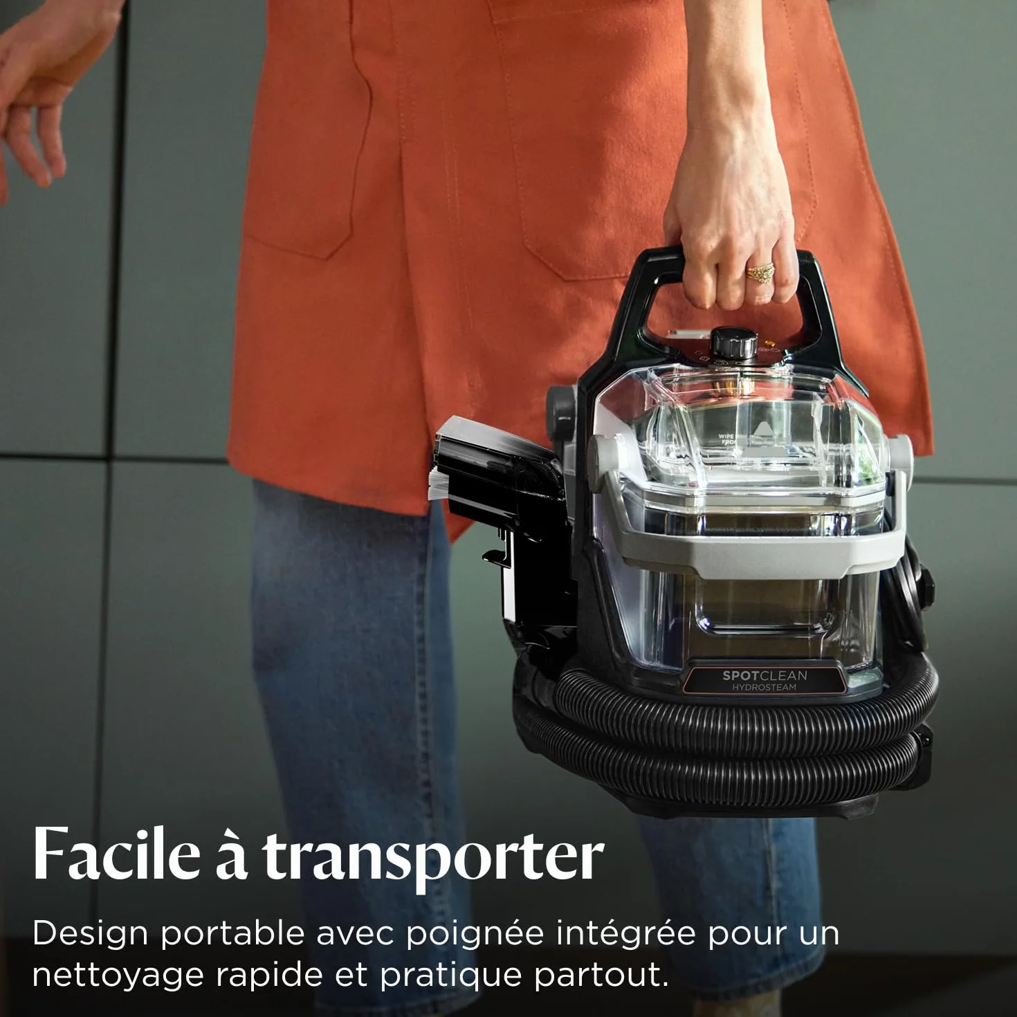 BISSELL SpotClean HydroSteam Shampouineuse Canapé 1000W Nettoyeur Vapeur HydroSteam Tapis Moquettes Meubles Tissus Voiture 3689N