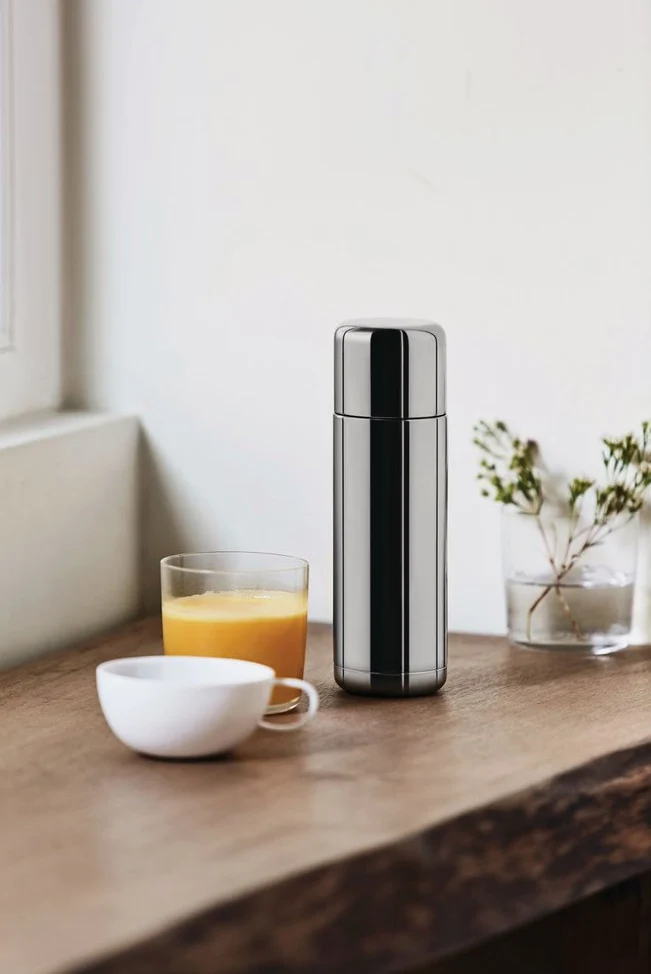 Alessi NF04 Nomu Thermos Acier Inoxydable/Résine Thermoplastique Argent 6,40 x 6,40 x 20,00 cm