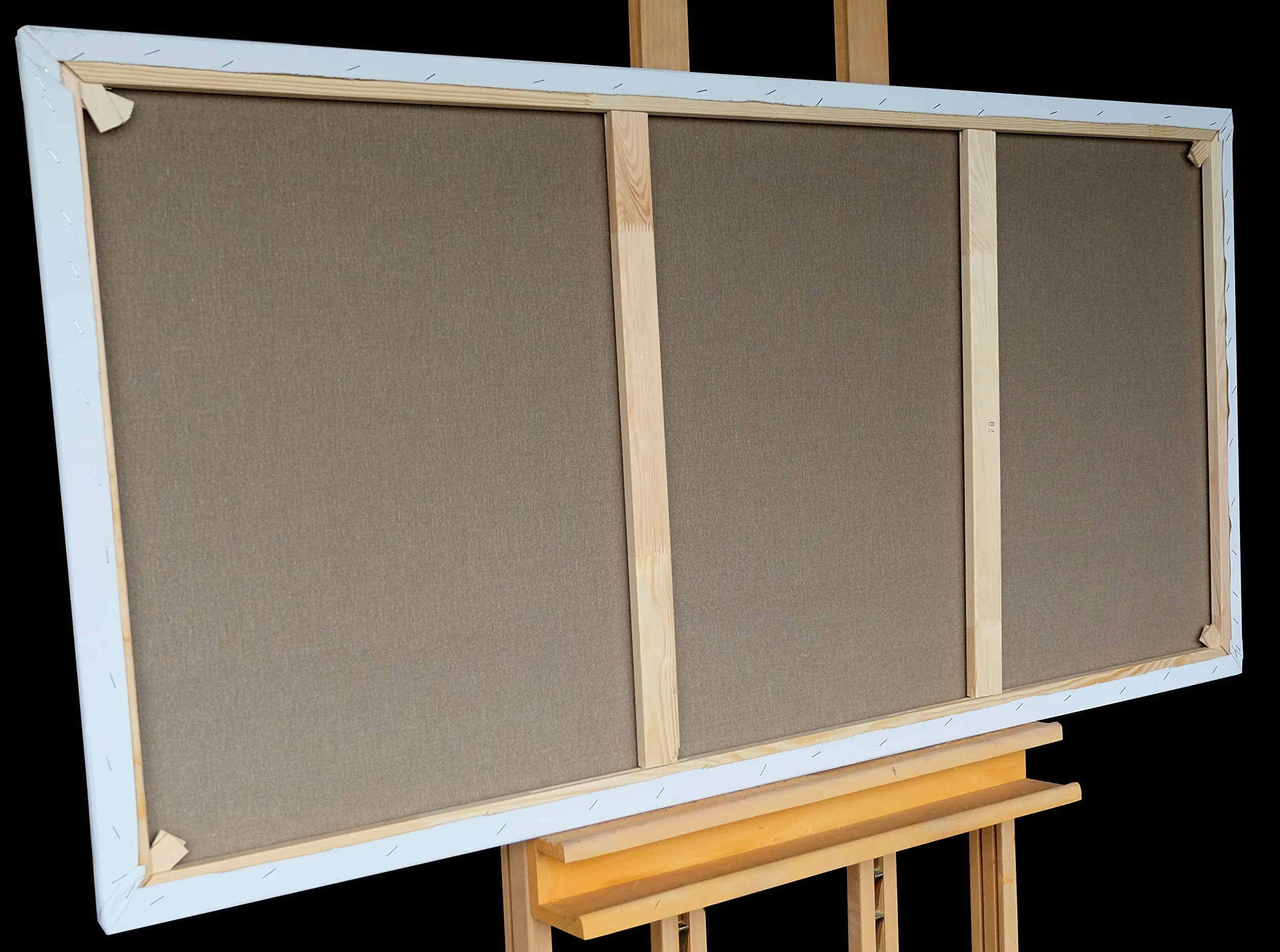 Tableau Peint à la Main 120x60 cm Toile sur Cadre en Bois Monica Mirafiori