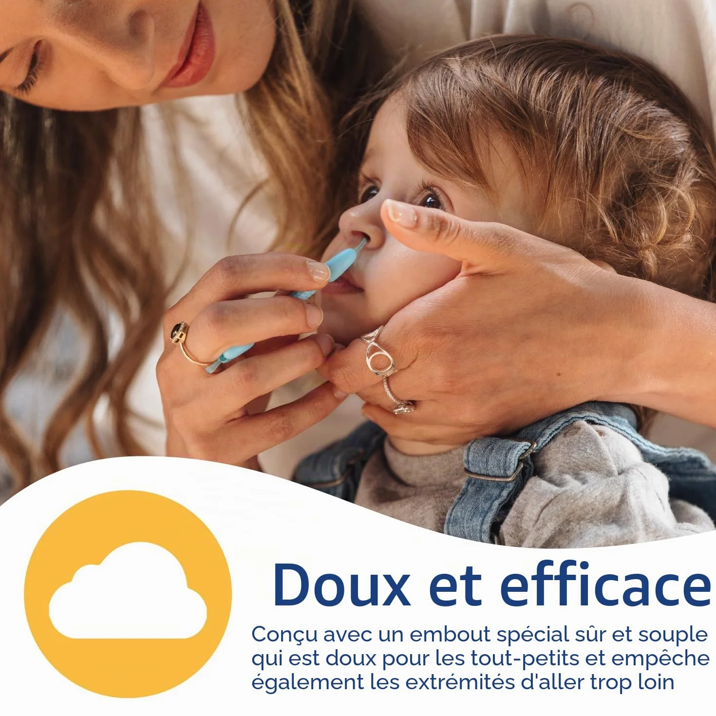Nuby Dr. Talbot Nettoyeur de Nez et d'Oreilles Bébé Pack de 2 Vert Bleu