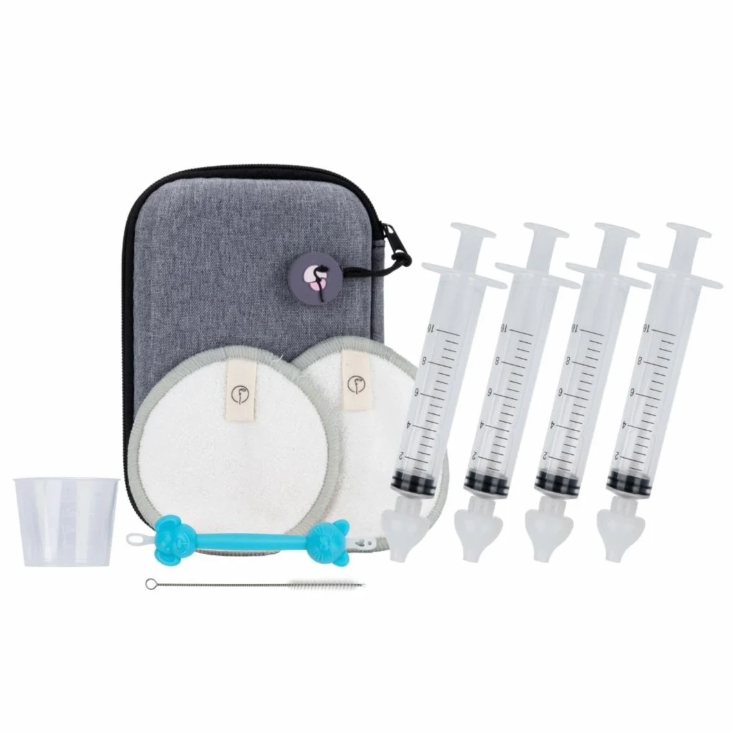 Seringue nasale bébé – Lavage nez avec embout silicone – Pipette nez bébé – 4 x 10 ml – Mouche-bébé manuel – Trousse de soin naissance