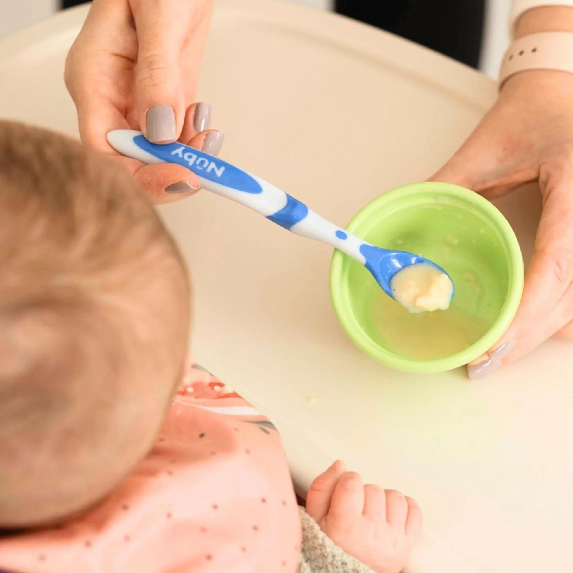 Nuby Cuillères d'Alimentation Bébé Lot de 6 - Sevrage 4 Mois+