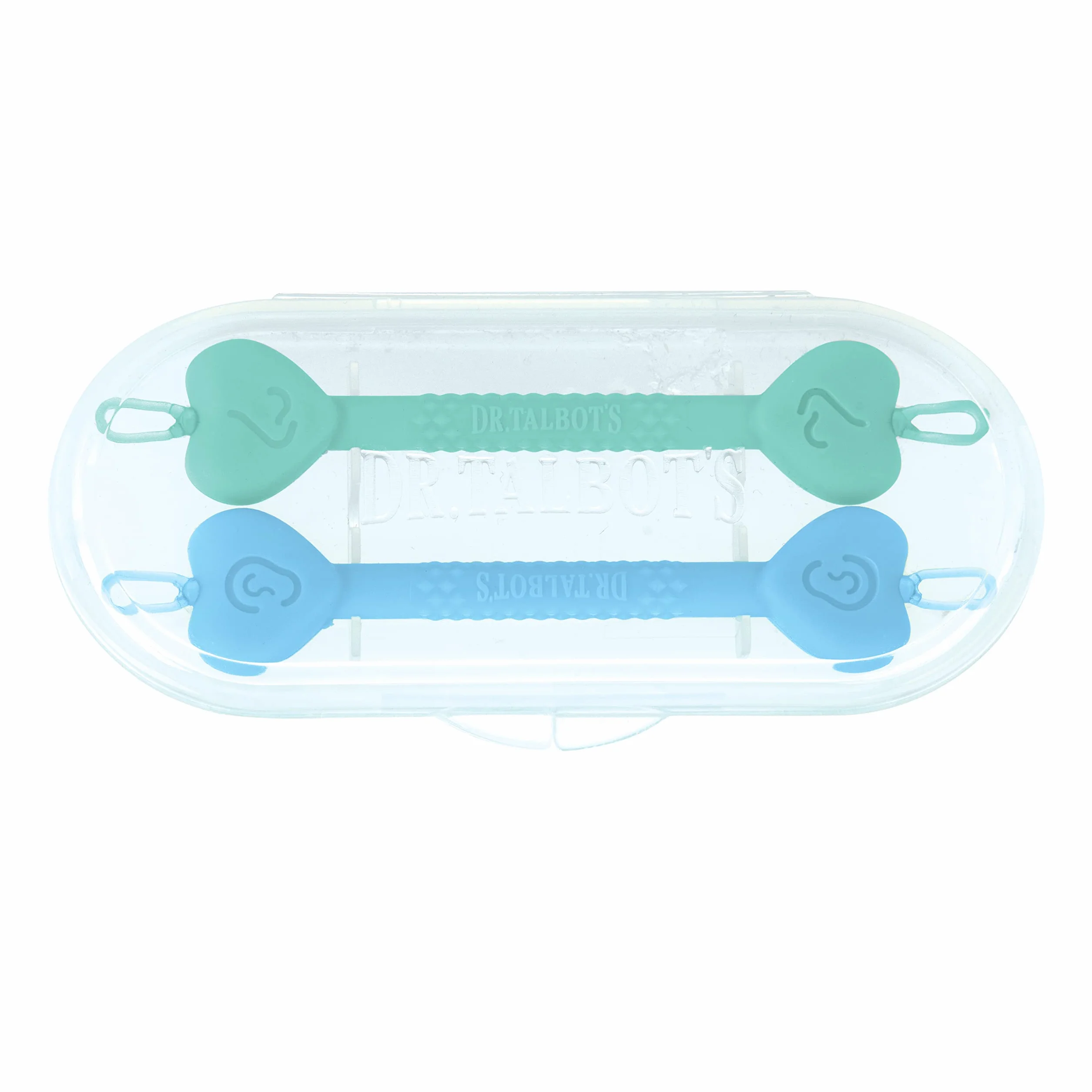 Nuby Dr. Talbot Nettoyeur de Nez et d'Oreilles Bébé Pack de 2 Vert Bleu