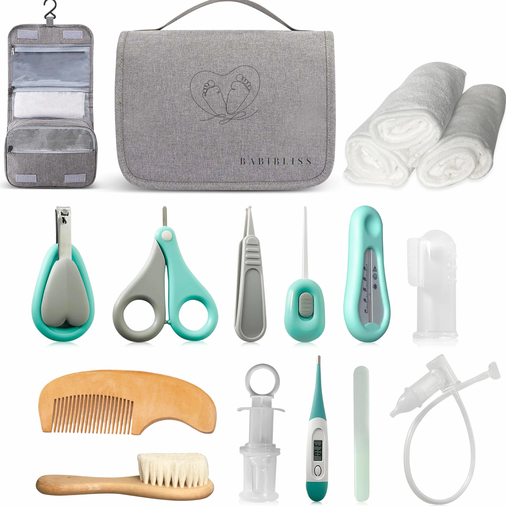 Kit Soin Bébé Naissance 13 Articles - Trousse de Soin Bébé Grand Format