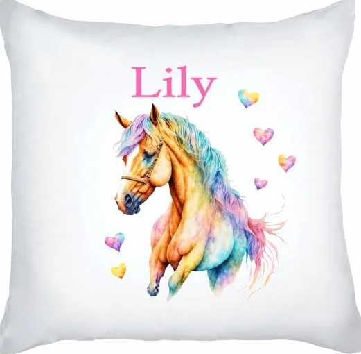 Coussin personnalisé cheval