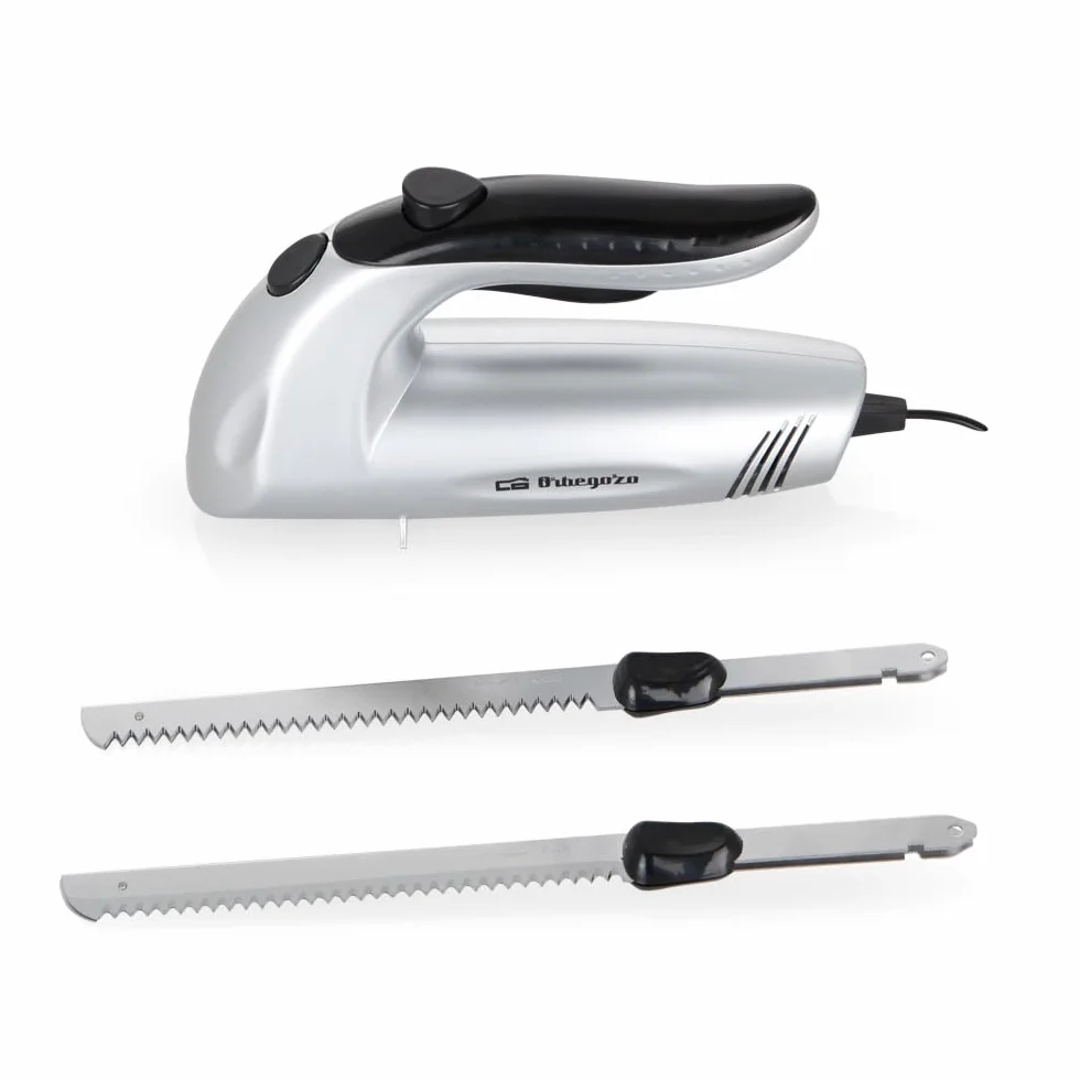 Orbegozo CU 3800 Couteau électrique 150 W lame dentelée inox interrupteur sécurité surgelés