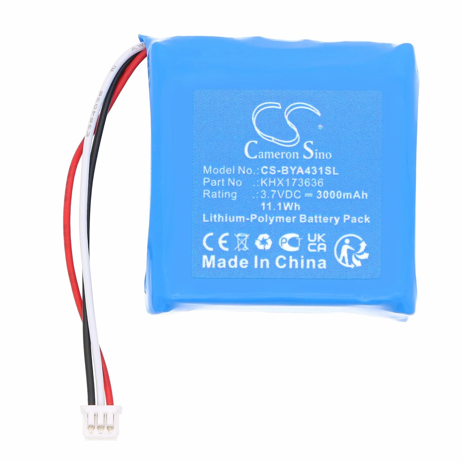 TECHTEK Batterie 3000mAh Compatible Babymoov A014429 A014431 A014433 Babyphone Yoo Go+ HD Yoo Roll