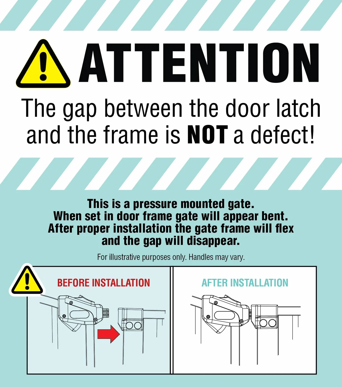 Regalo Safety Arched Baby Gate for Doorways & Stairs, 75-87cm, Pressure Mounted, Bronze