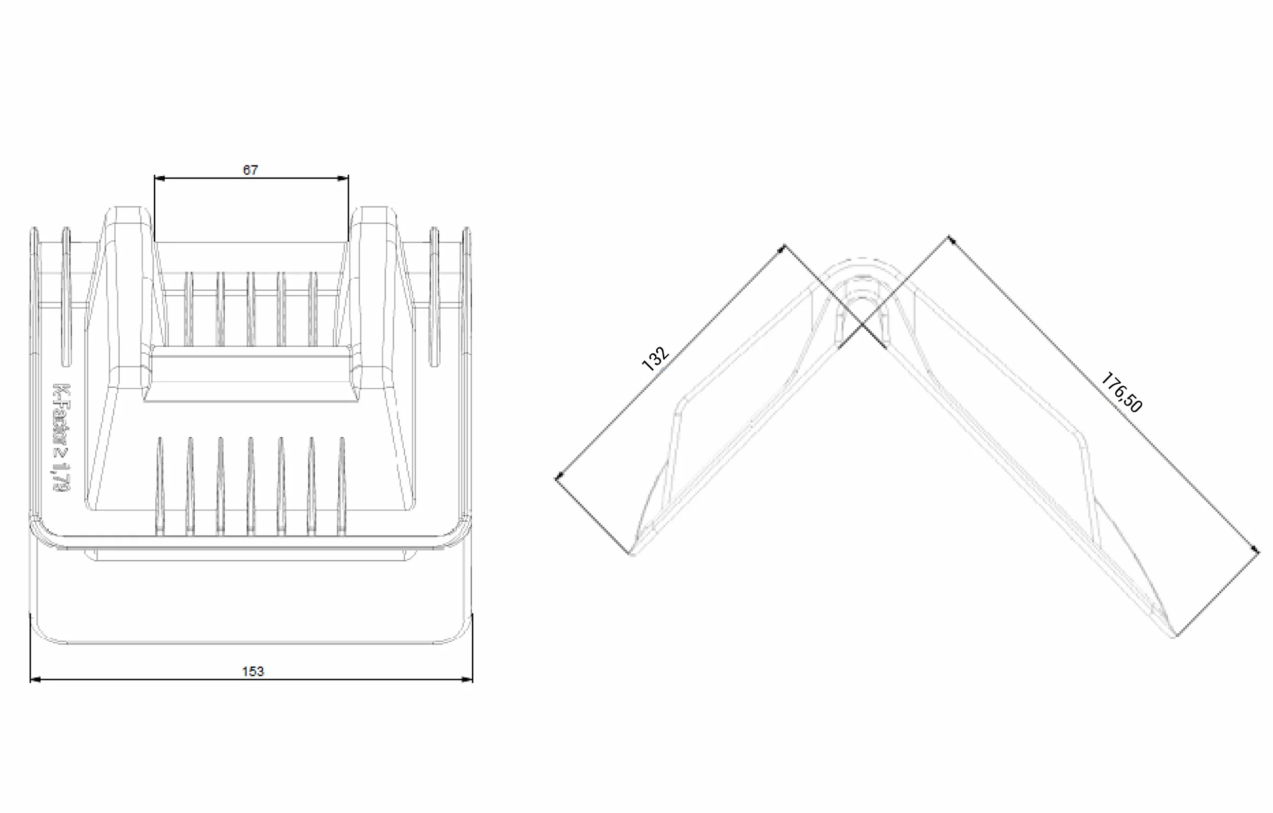 Protections de Bords d'angle pour Sangles d'amarrage, Verrouillage des Angles, Largeur 67 mm, Pack 24 Un.