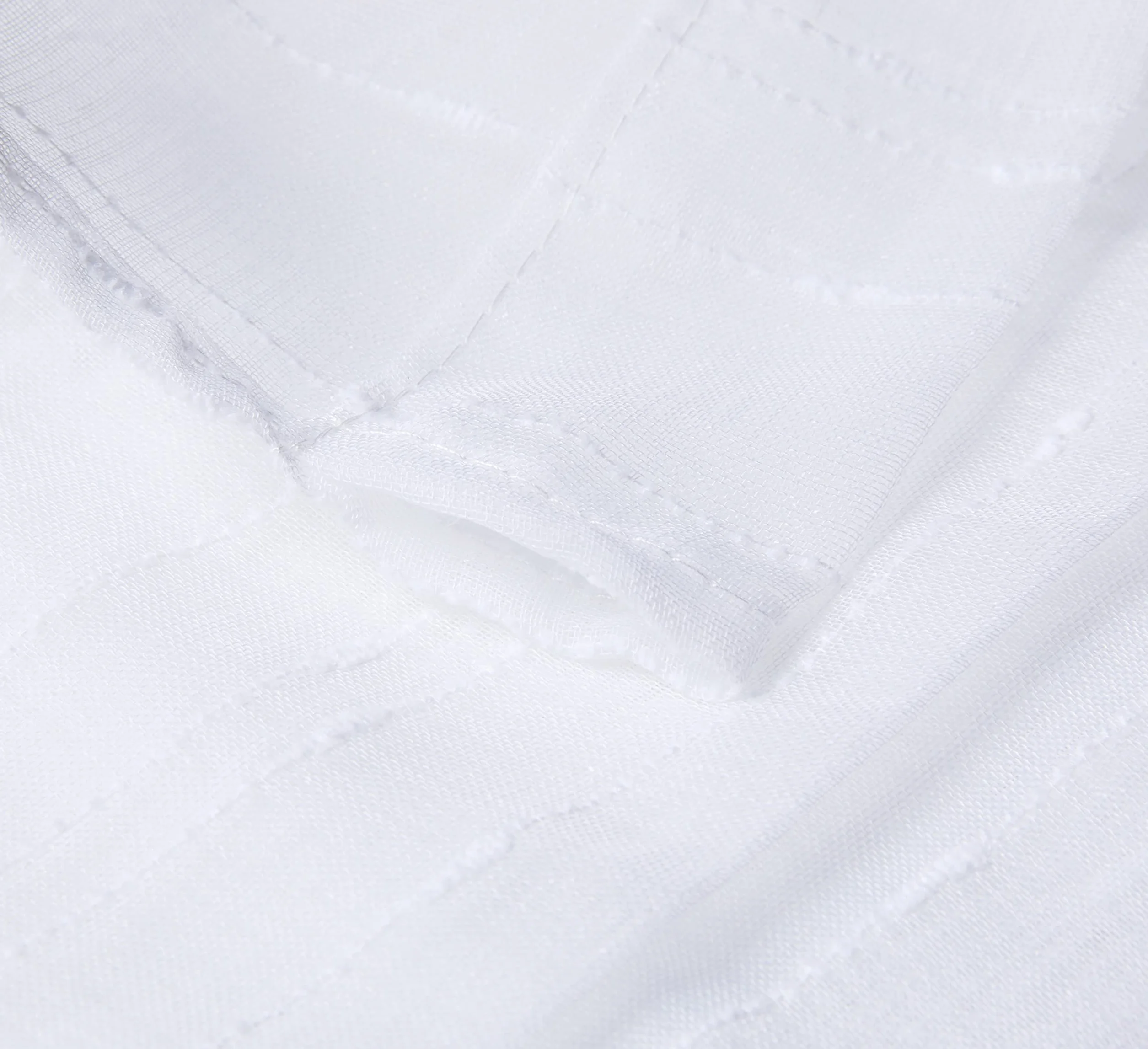 Soleil d'ocre Maelis Brise Bise Polyester Blanc 90x200 cm