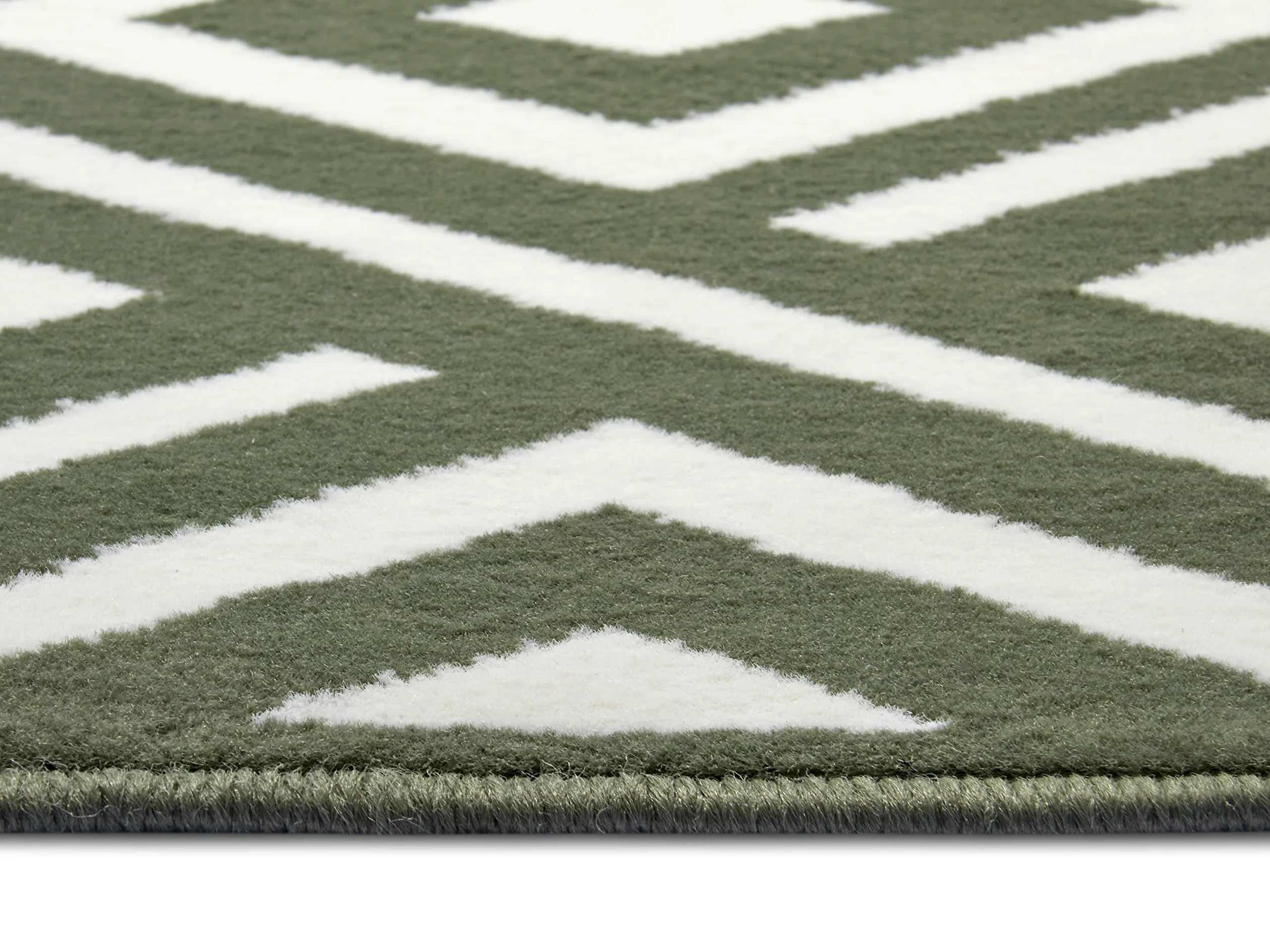 Zala Living Art Tapis de Salon en Velours à Poils Courts - Design Moderne pour Salon, Chambre, Salle à Manger, Bureau, Cuisine - Vert, 160 x 230 cm