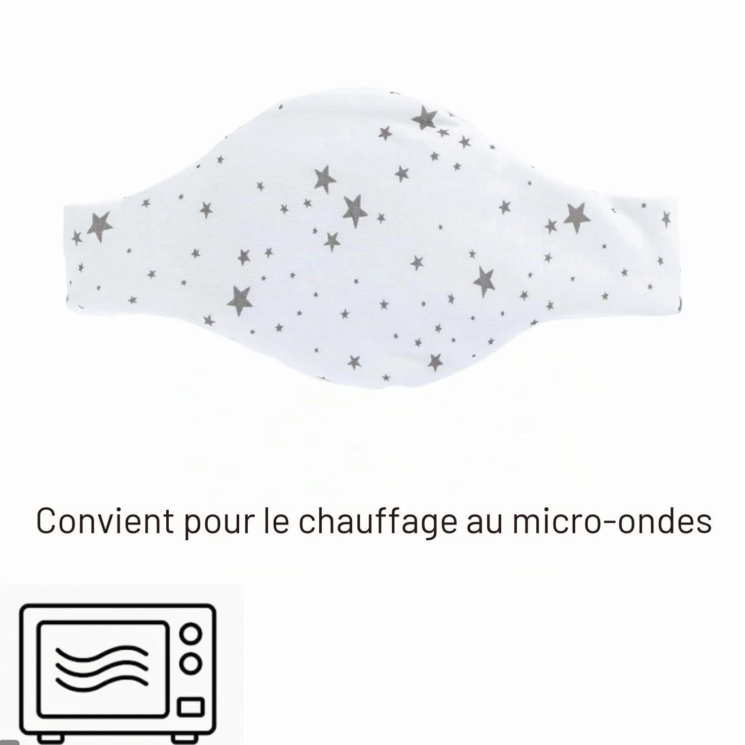 Babyjem Coussin chauffant en noyaux de cerise Taille réglable 100% coton