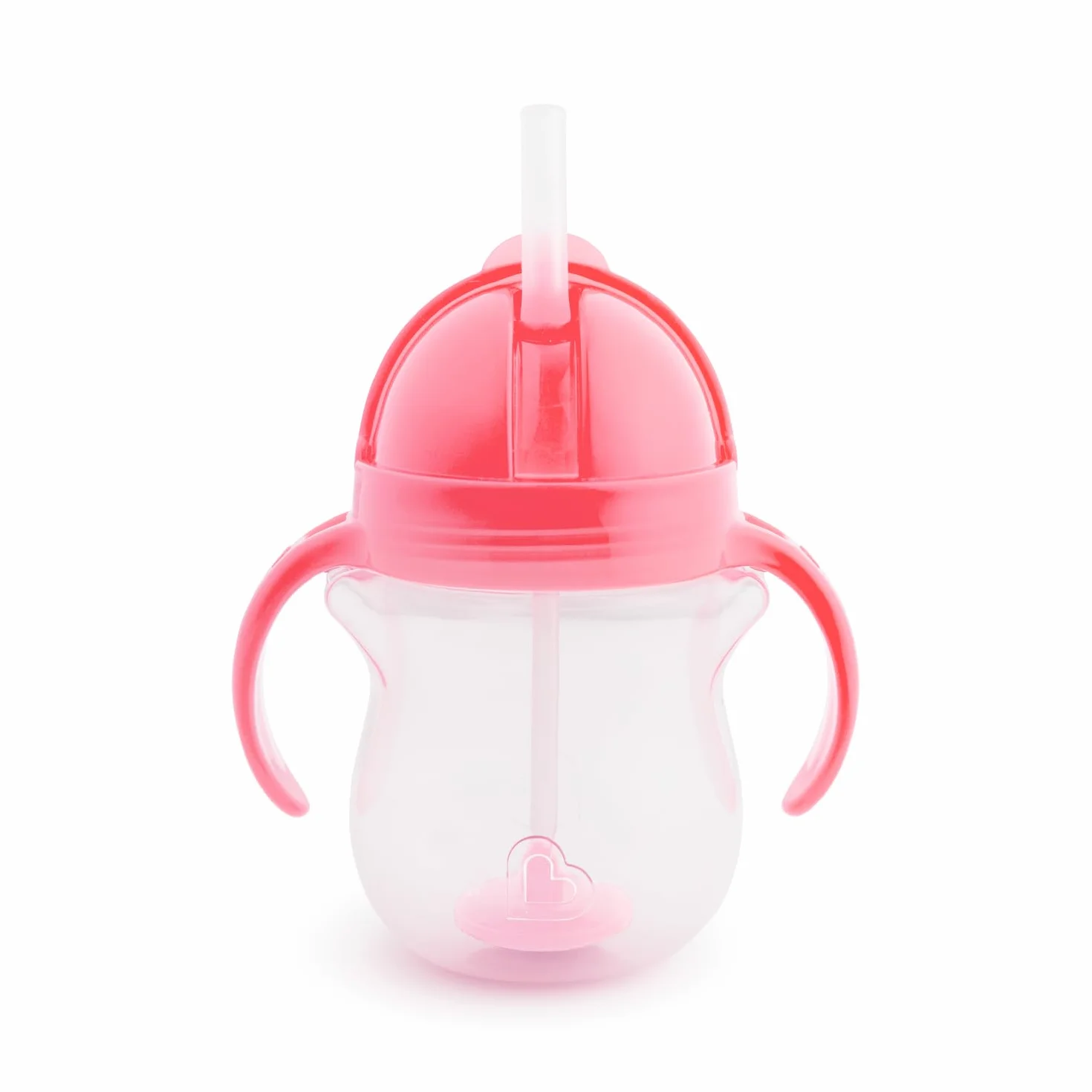 Munchkin Gobelet à paille Click Lock 207 ml rose sans BPA anti-fuite