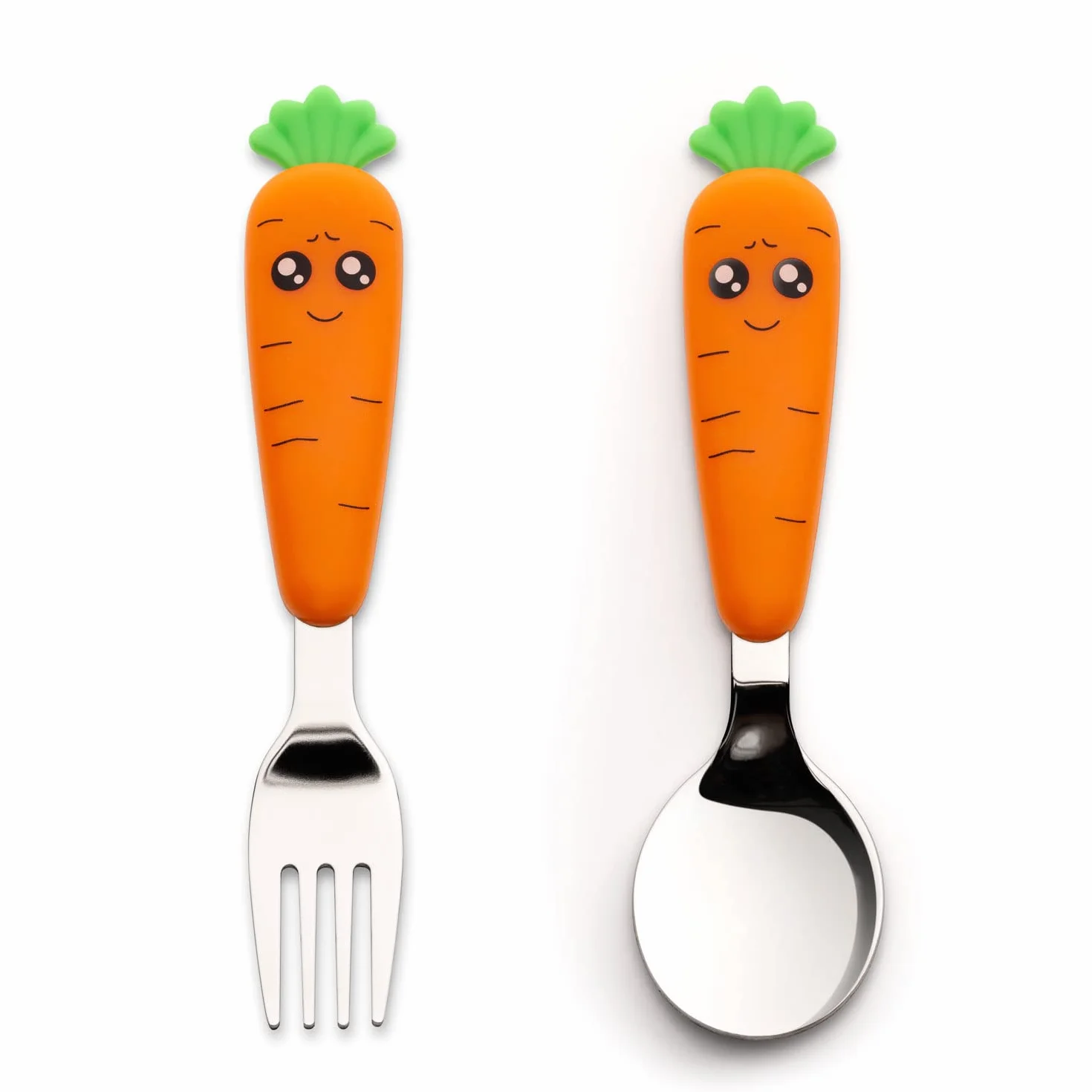 Fourchette Bebe Cuillere Bebe Carottes Cuillère Bebe Nourrir Le Bébé Augmenter l'Appétit 18 Mois
