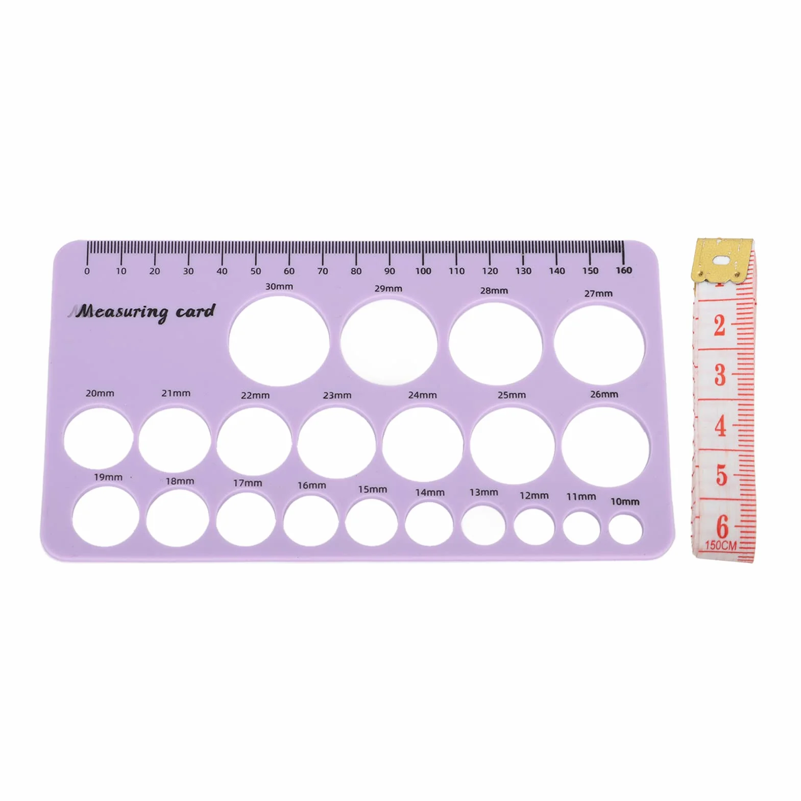 Outil de Mesure de Bride de Mamelon en Silicone 1,5 M Ruban Souple pour Pompe à Lait (Violet)