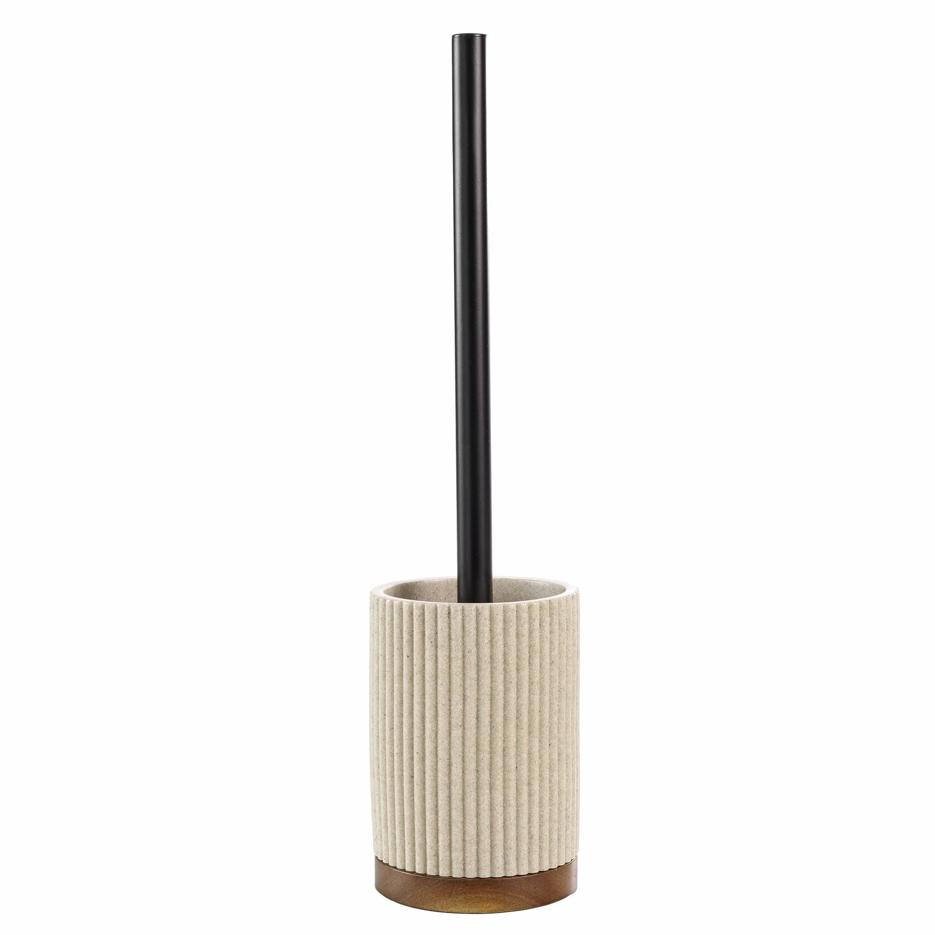Brosse WC Niagara Naturel Polyrésine Acacia 9,1 x 38,5 cm