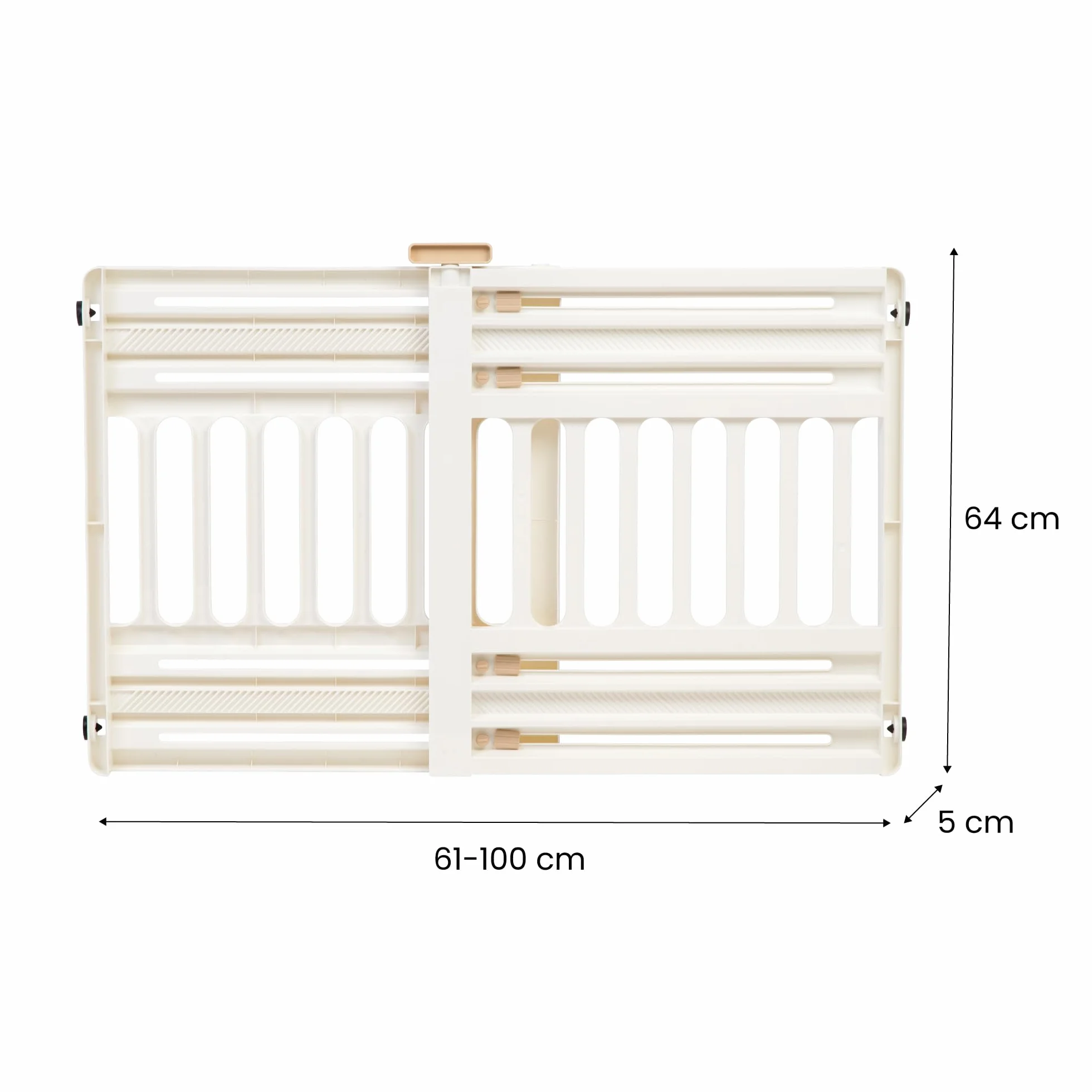 Iris Ohyama Barrière de sécurité sans perçage extensible 61-100 cm PBR-600 Blanc