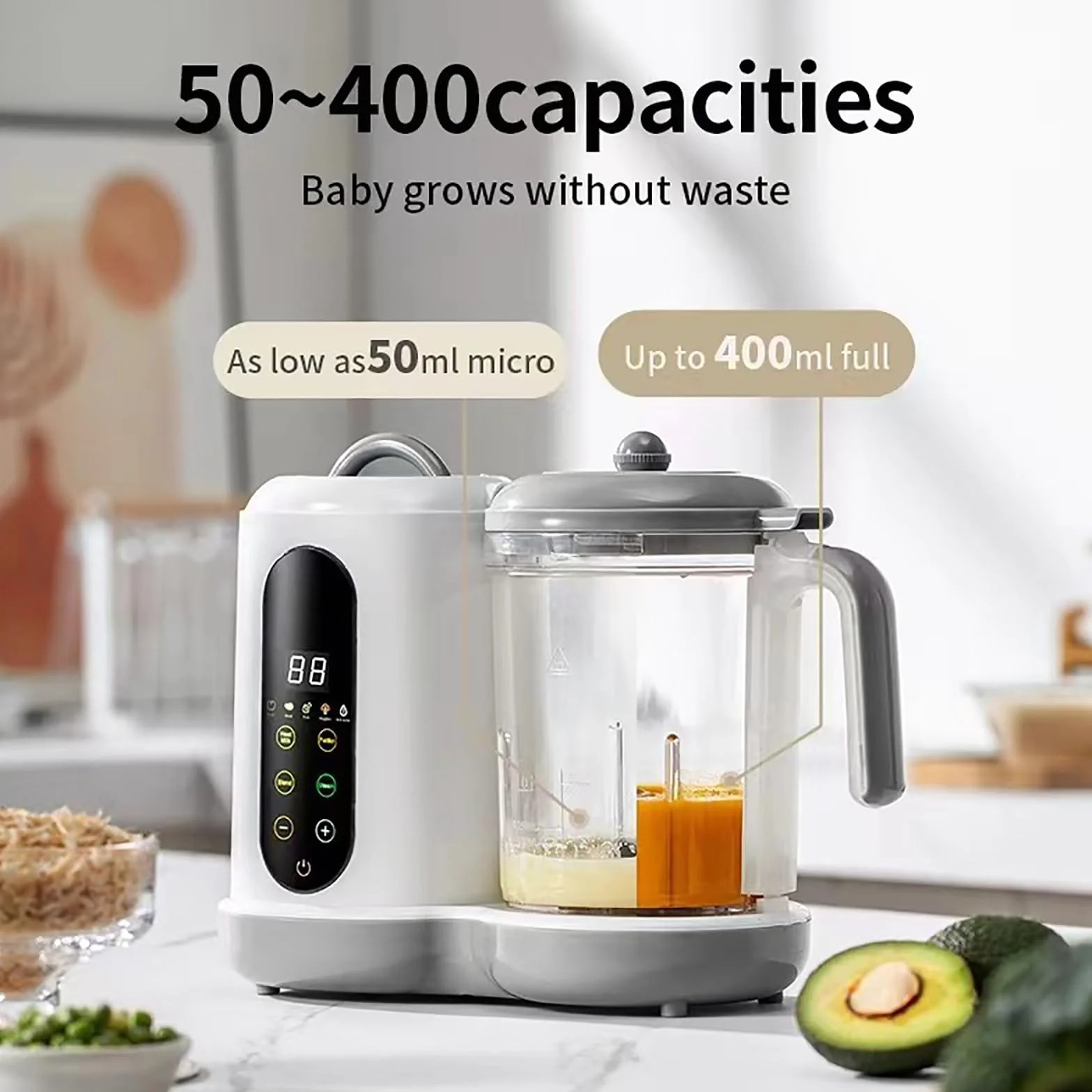 Machine à purée 4 en 1 pour bébé, autonettoyante, sans BPA