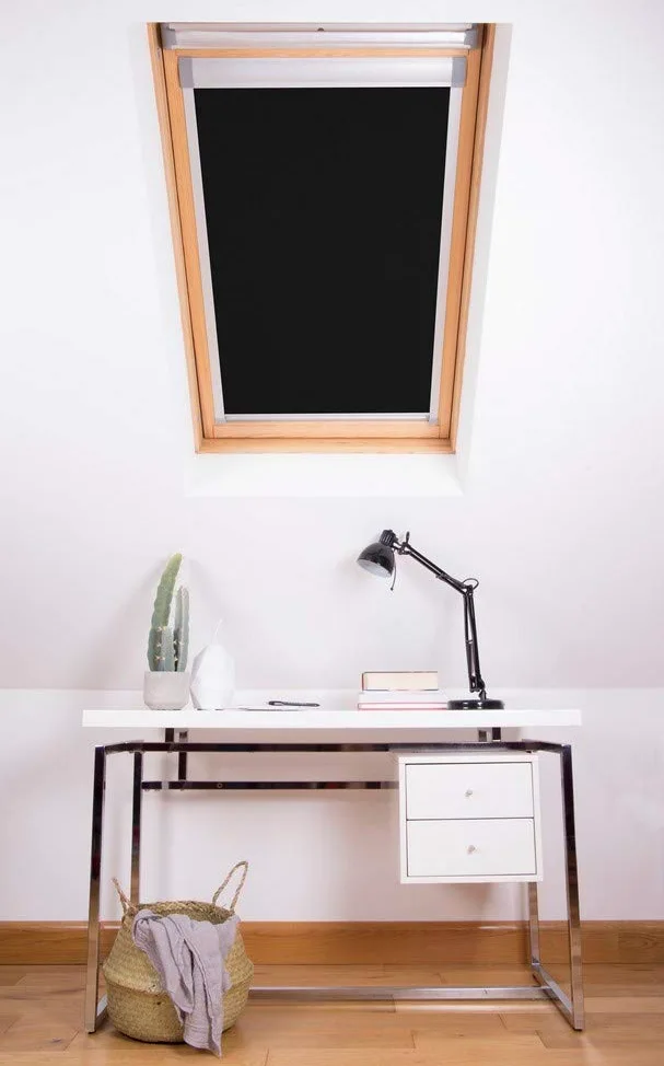 Bloc Skylight Blind 1 (55/78) pour fenêtres de Toit Fakro, Noir