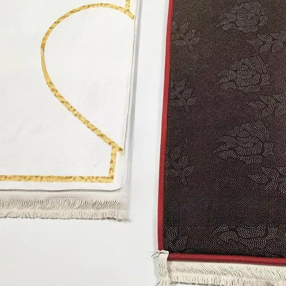 Dianzan Tapis De Culte Épais Imprimé pour Adultes, pour Chambre À Coucher, Tapis De Prière, pour Salon, Ensemble pour Couple