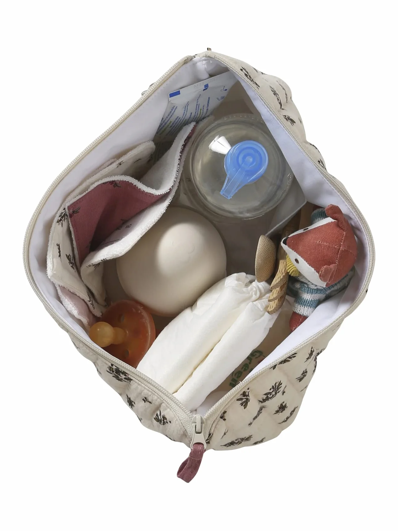 VERTBAUDET Trousse de toilette enfant gaze coton imprimé fleurs