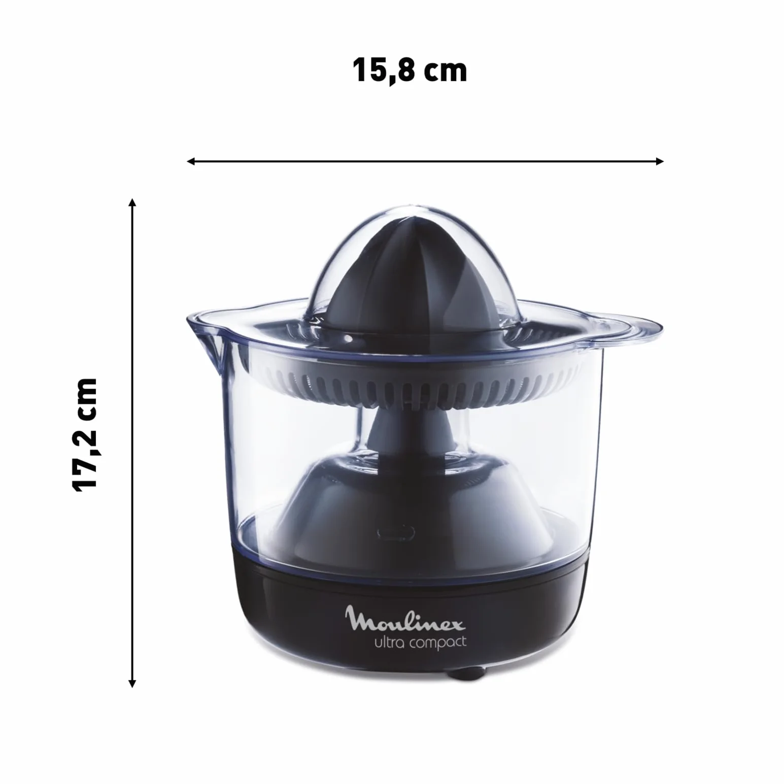 Moulinex Presse-agrume électrique Double rotation 0.45 L Noir