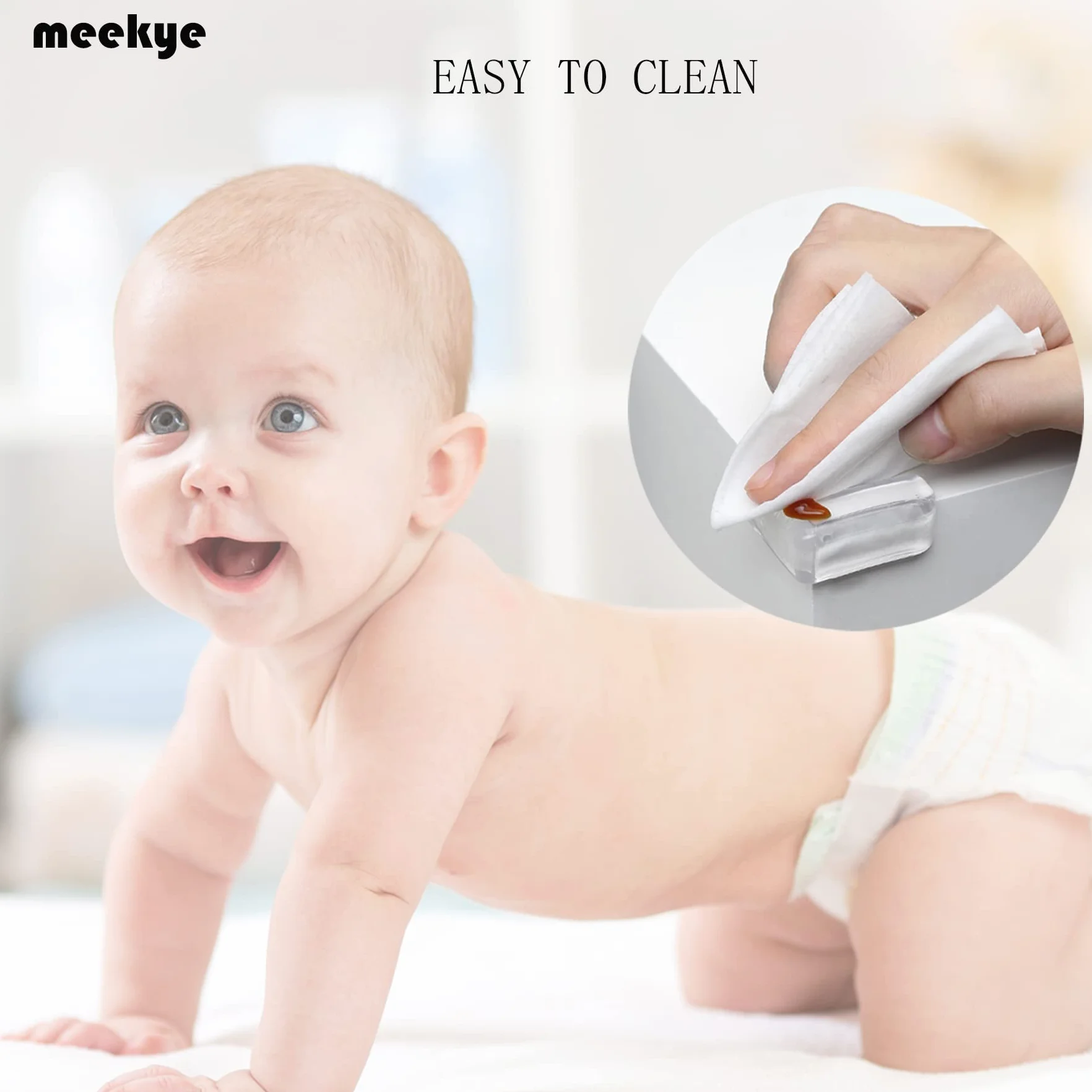 Lot de 20 Protections d'angle pour bébé en PVC, Protection Contre Les Meubles, Transparente