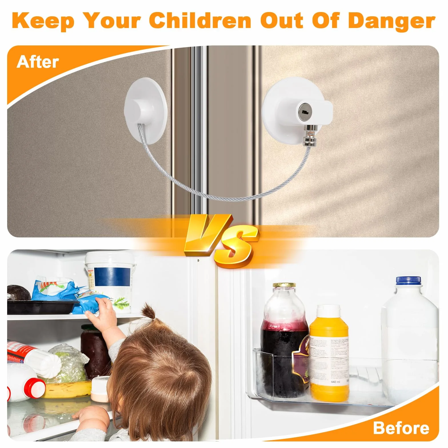 Romon Securite Fenetre Enfant 4 Pcs Serrures Protection Fenetre Avec 8 Cles
