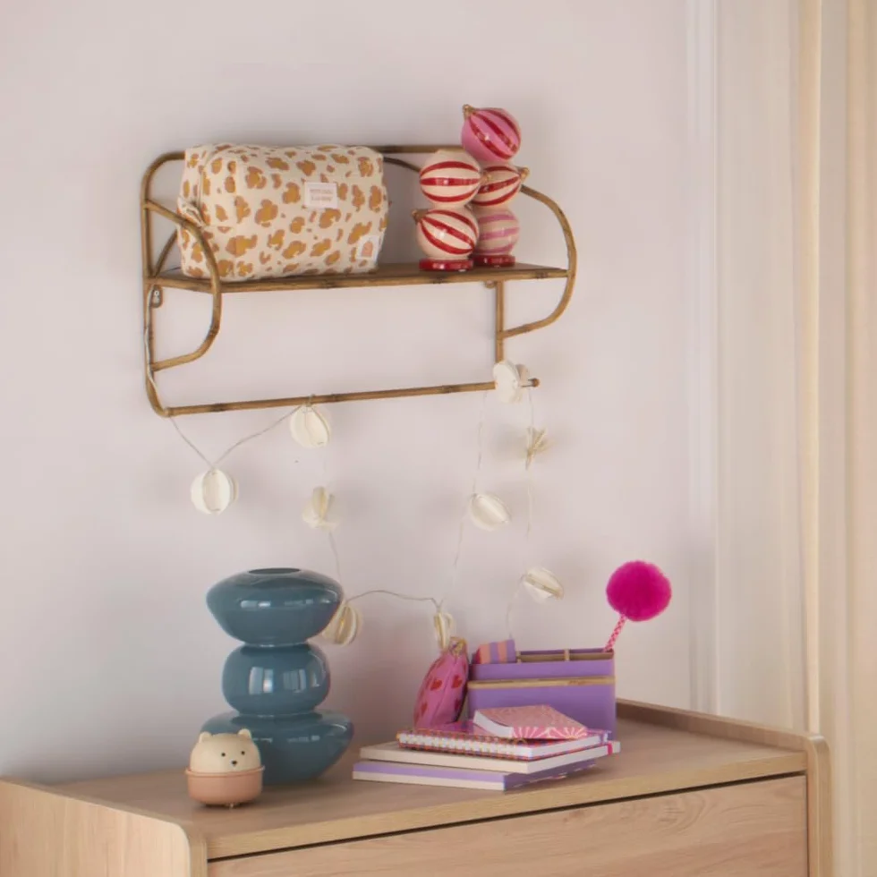 Trousse de Toilette en Gaze de Coton imprimé Léopard