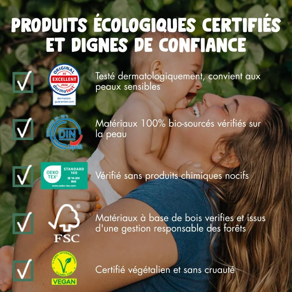 Naty Couches Écologiques pour Bébé Taille 4 - 88 Couches à Base de Plantes Anti-Fuites