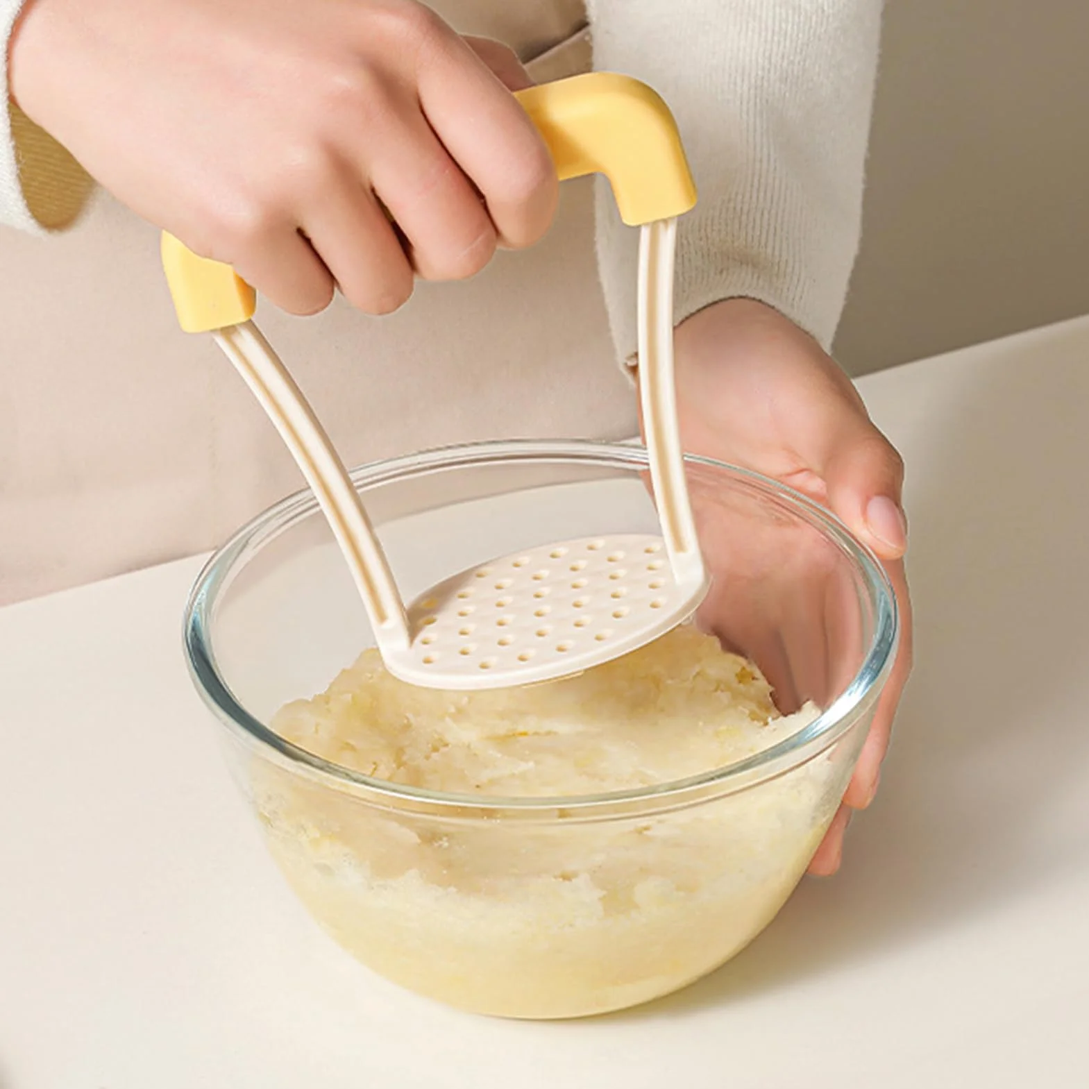 Presse-purée manuelle 13 cm outil de cuisine poignée antidérapante