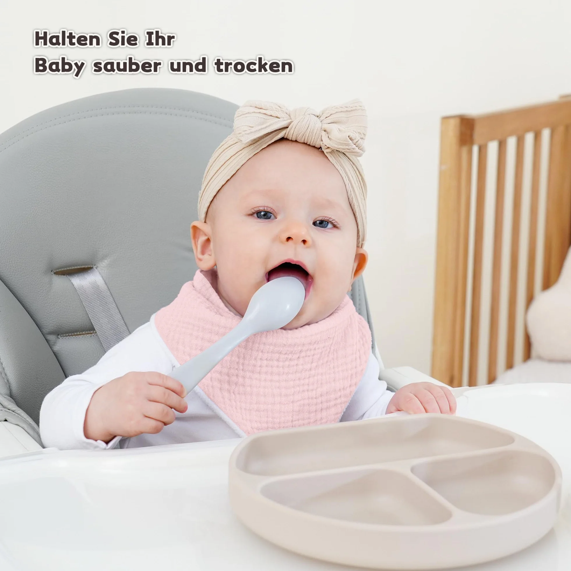 Bavoirs Bébé Mousseline Bandana Bave Dentition 6pack