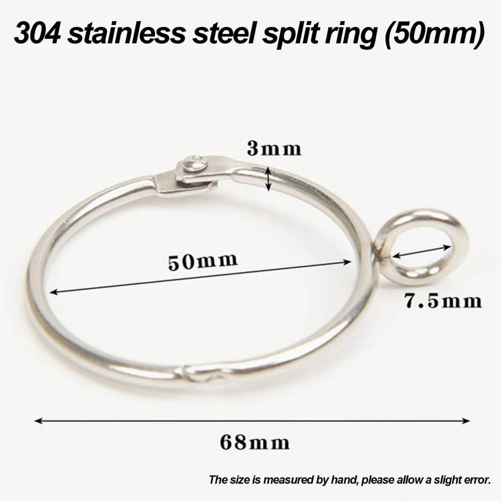 Lot de 40 anneaux de rideaux en métal pour rideaux et tringles à rideaux - Diamètre intérieur : 50 mm