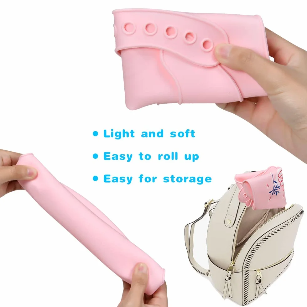 Vicloon Bébé Bavoir Silicone Souple Lot de 2, Bavoirs Étouches Imperméables, Tour de Cou Ajustable