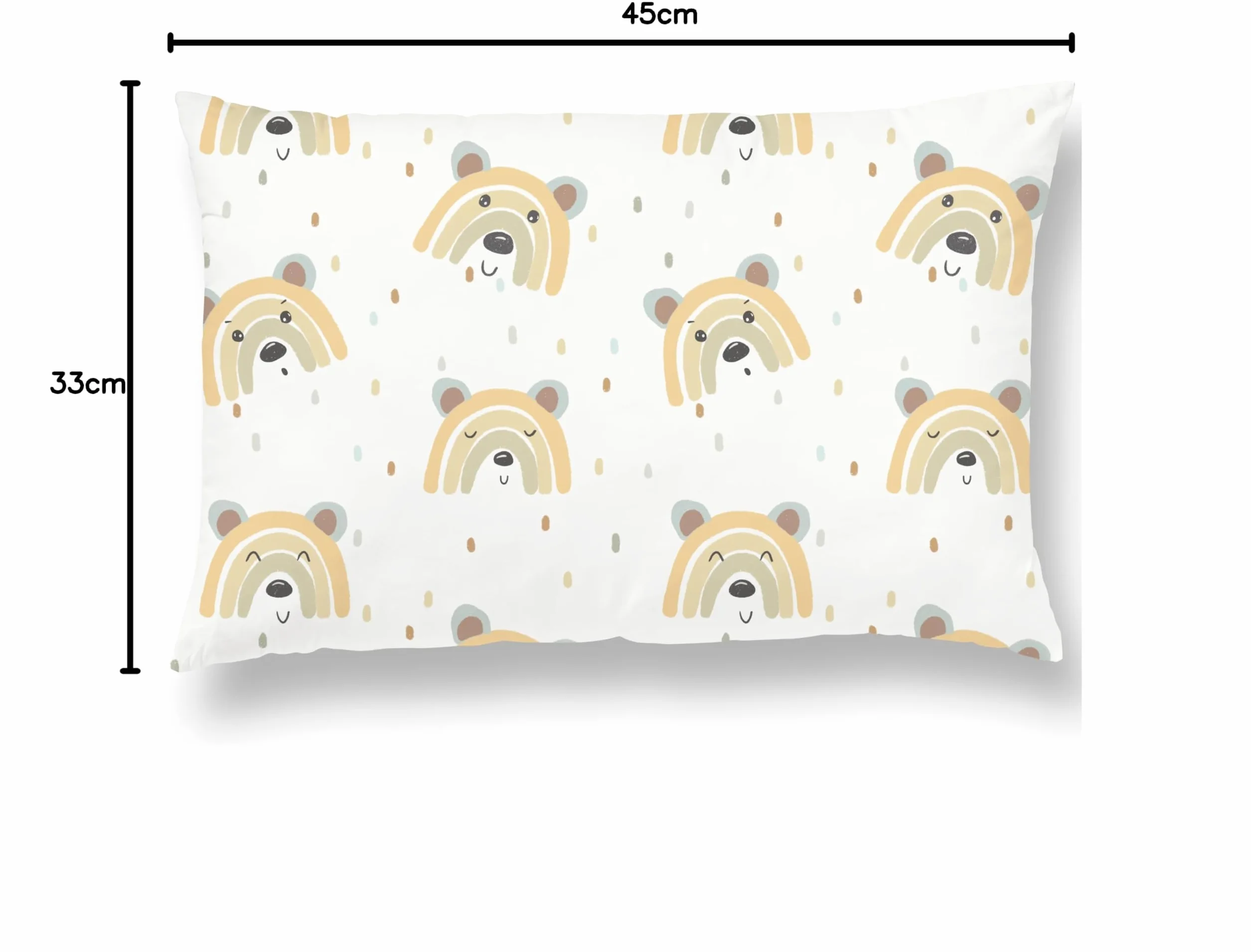 Oreiller Enfant 33x45 cm Coton Oeko-Tex Lavable Machine Coussin Bebe Siestes 1-3 Ans