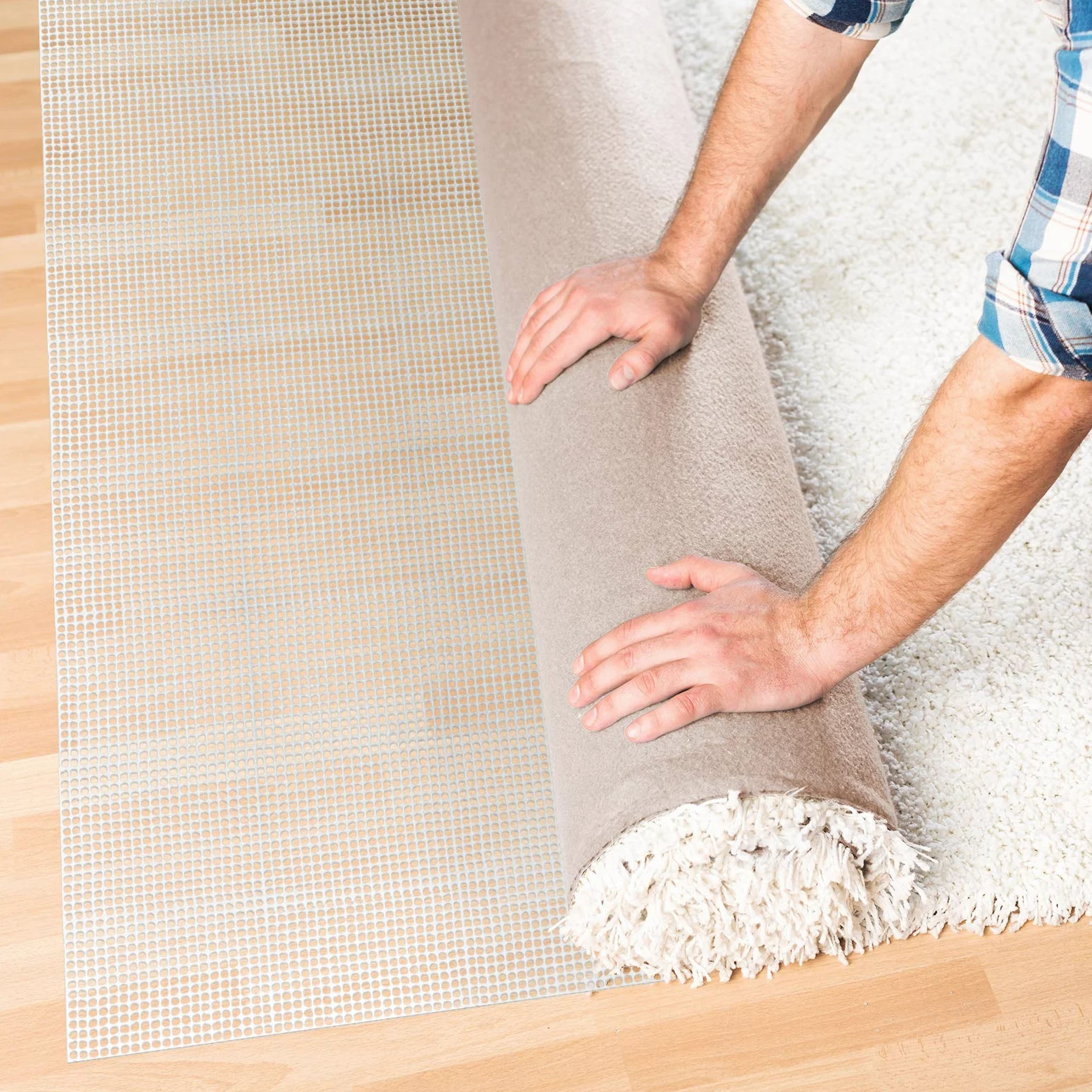 casa pura Tapis antidérapant : sous-tapis antidérapant | Tapis antidérapant pour tapis, tapis de couloir UVM | Facile à découper | Protection antidérapante certifiée Reach | Plusieurs tailles (60 x