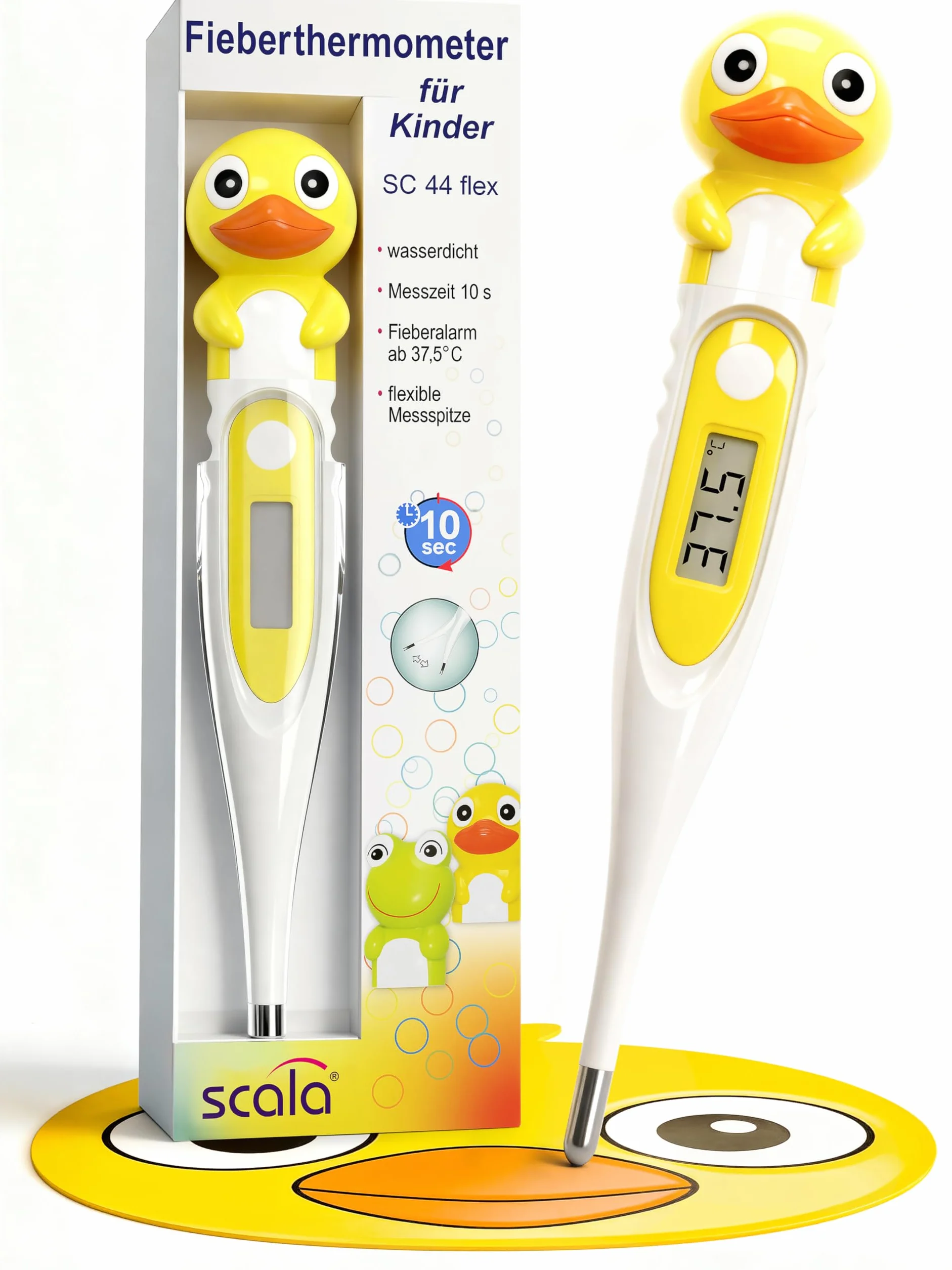 Thermomètre numérique SC 44 Flex Canard Blanc Enfant Bébé