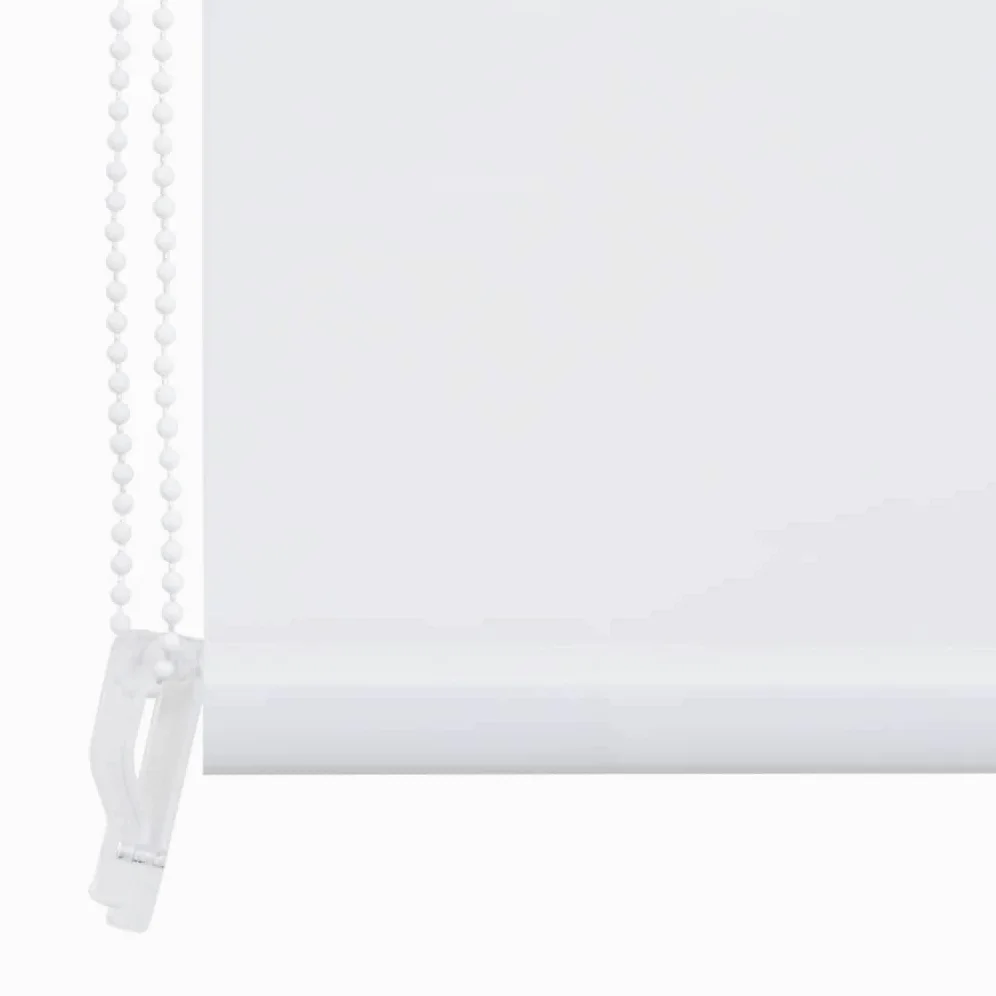 Rideau de Douche à Rouleau Store, résistant à l'eau, séchage Rapide et Facile à Nettoyer, Blanc (à moitié Transparent), 140x240 cm