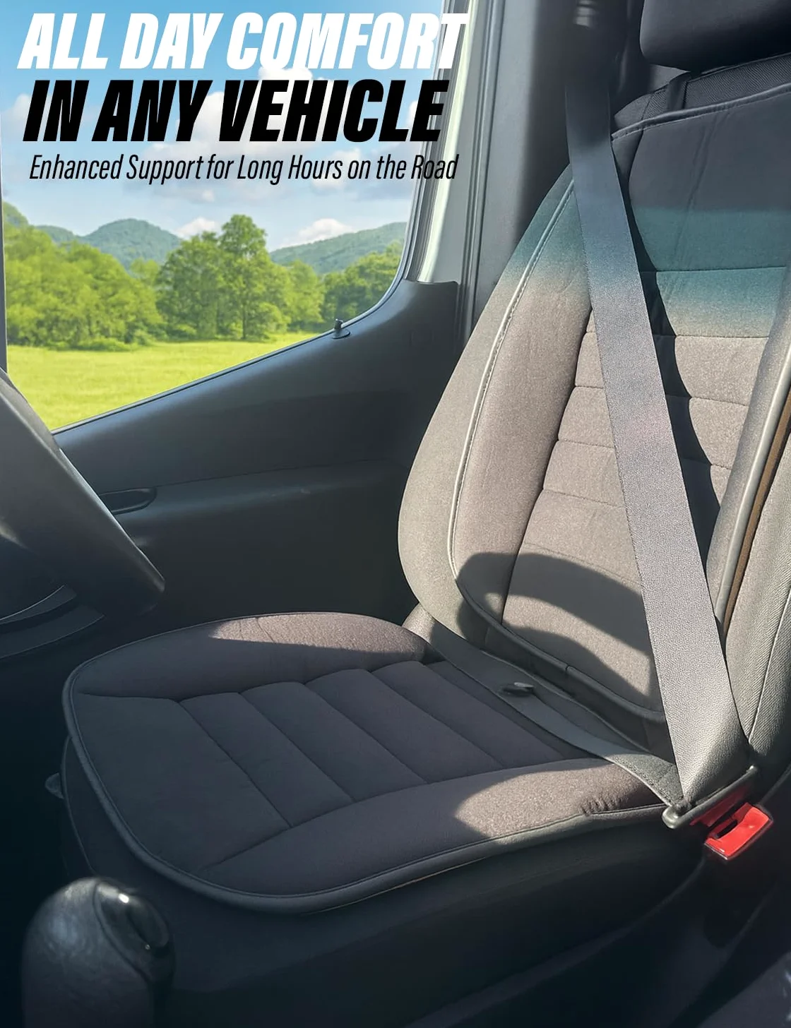 Coussin de siège de voiture Xtremeauto avec coussin de soutien dorsal – Ensemble de 2 pièces en mousse à mémoire de forme pour siège et soutien lombaire pour soulagement de la douleur et posture